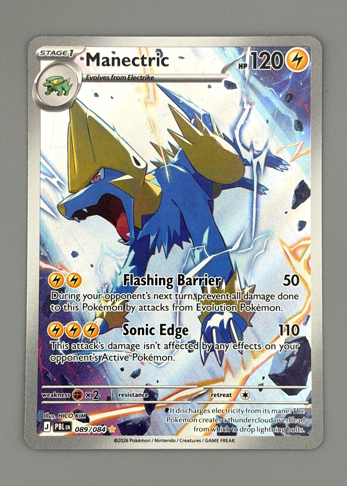 Manectric 089/084 (Scarlet & Violet) - Ultra Rare Full Art, front