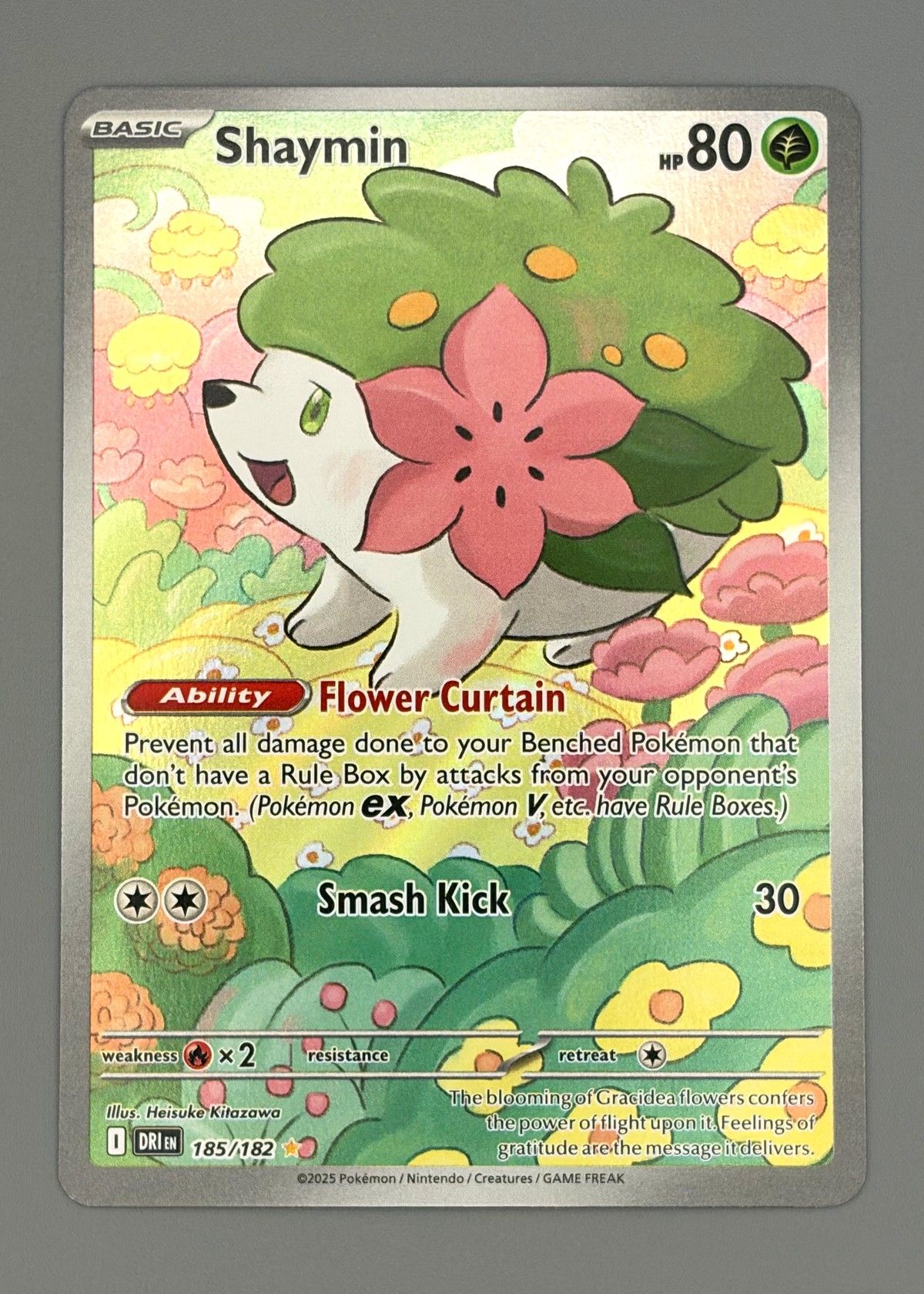 Shaymin 185/182 (Scarlet & Violet) - Ultra Rare Full Art, front