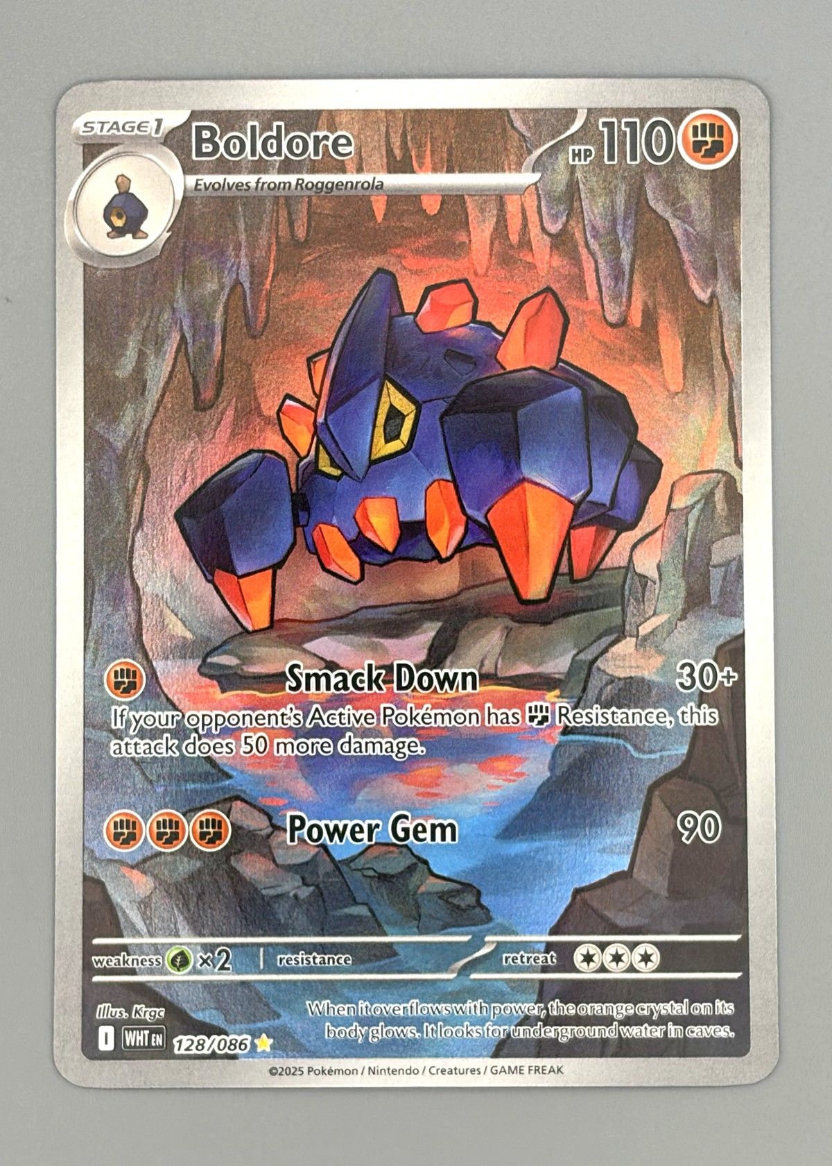 Boldore 128/086 (Scarlet & Violet) - Holo Rare, front