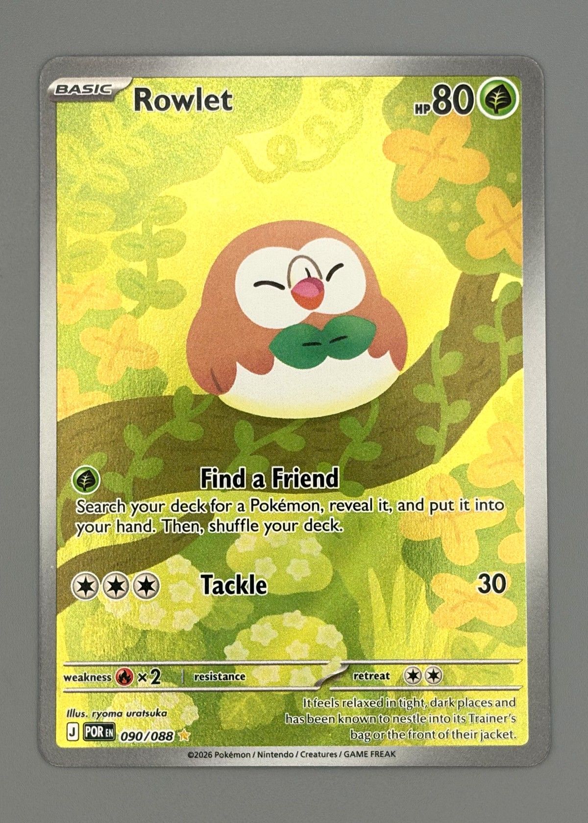 Rowlet 090/088 (Scarlet & Violet) - Basic Pokémon, front