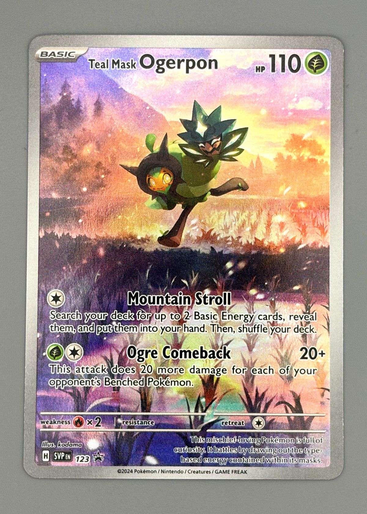 Teal Mask Ogerpon 723 (Scarlet & Violet) - Ultra Rare Full Art, front