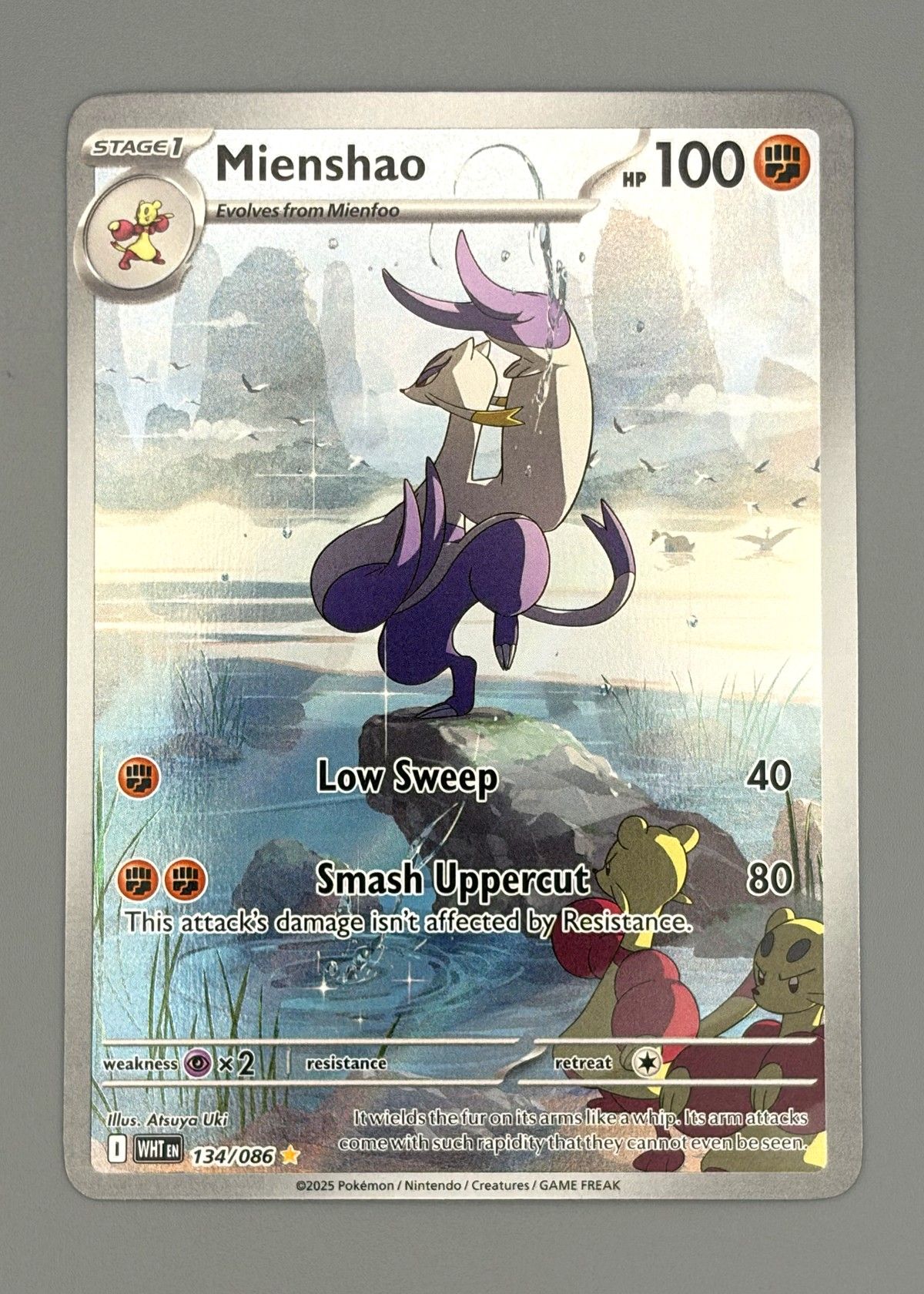 Mienshao 134/086 (Scarlet & Violet) - Holo Rare, front