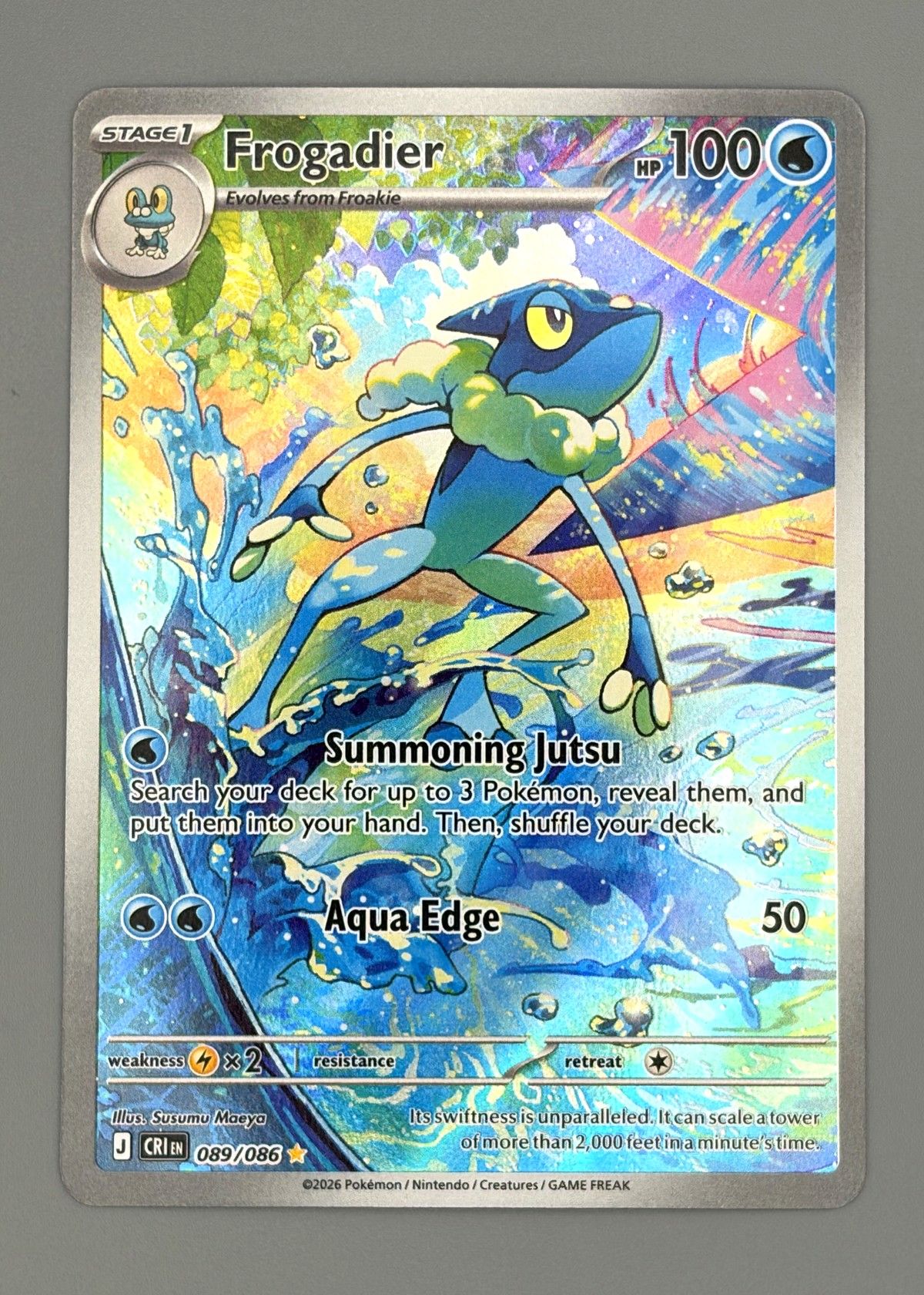 Frogadier 089/086 (Scarlet & Violet) - Illustration Rare, front