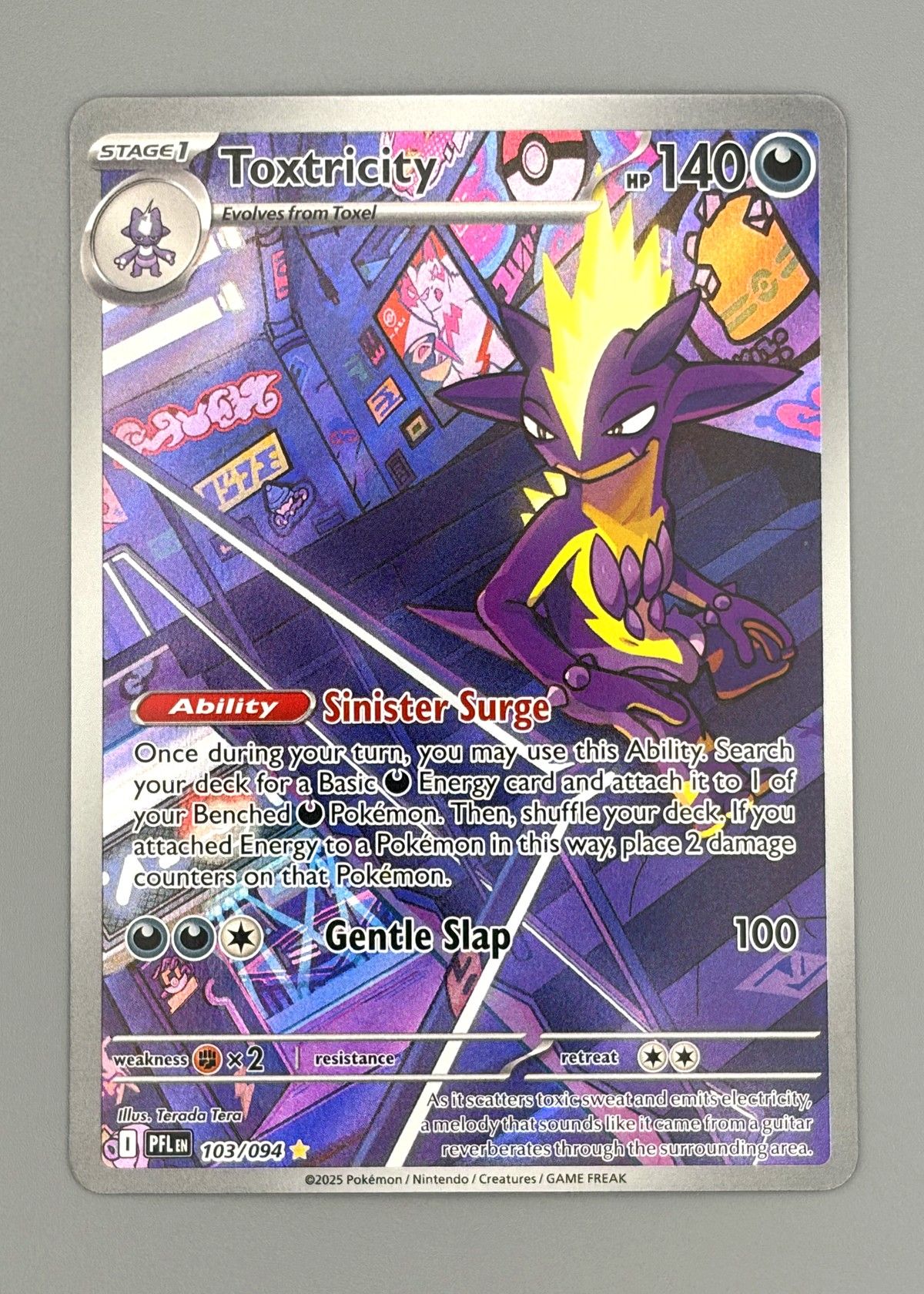 Toxtricity 103/094 (Scarlet & Violet) - Illustration Rare, front
