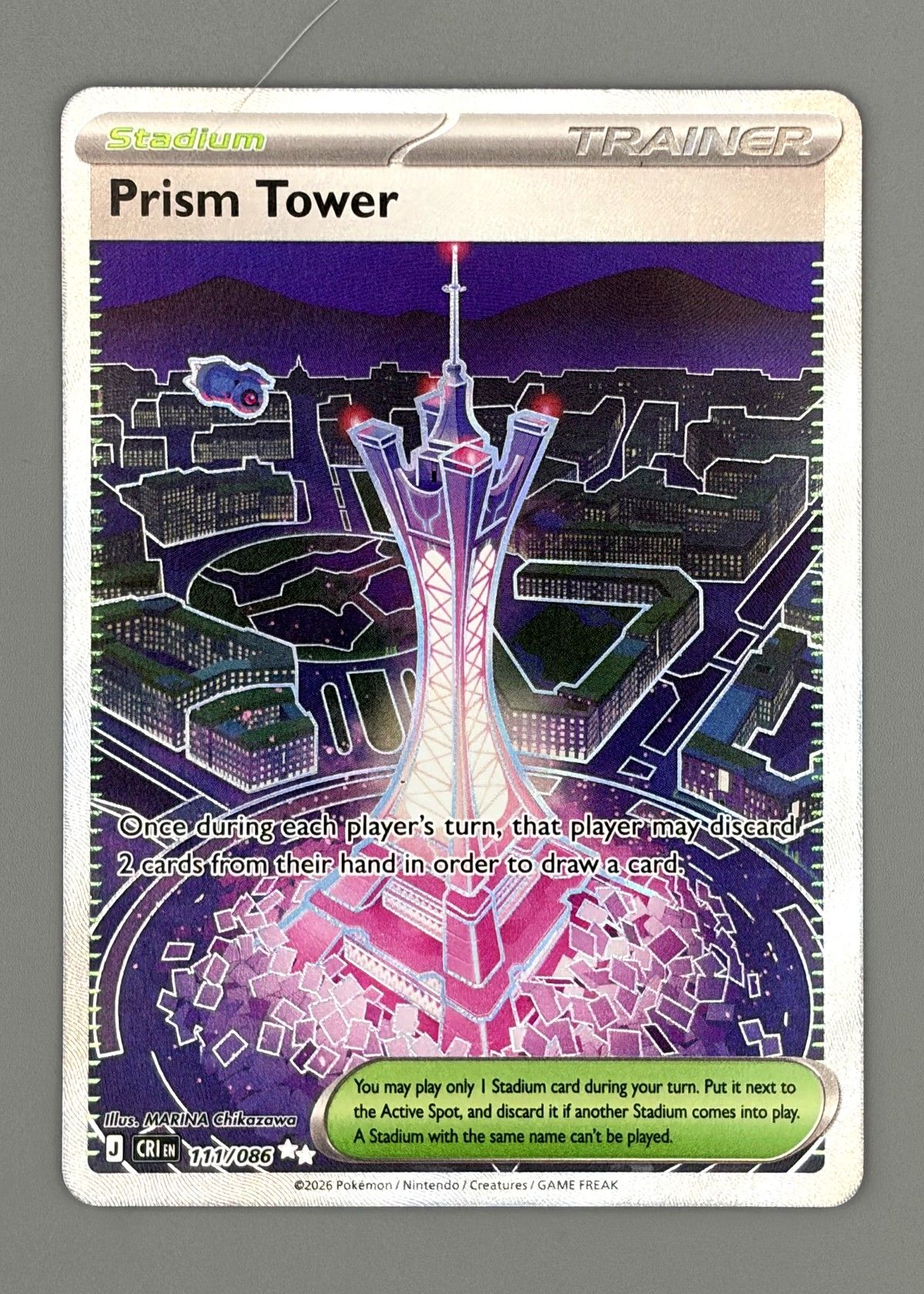 Prism Tower 111/086 (Scarlet & Violet) - Stadium, front