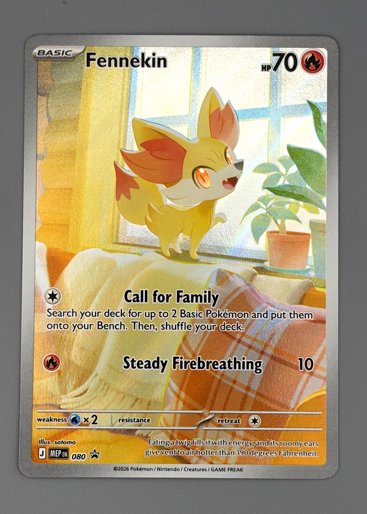 Fennekin 080/264 (Scarlet & Violet) - Basic Pokémon Holo Rare, front