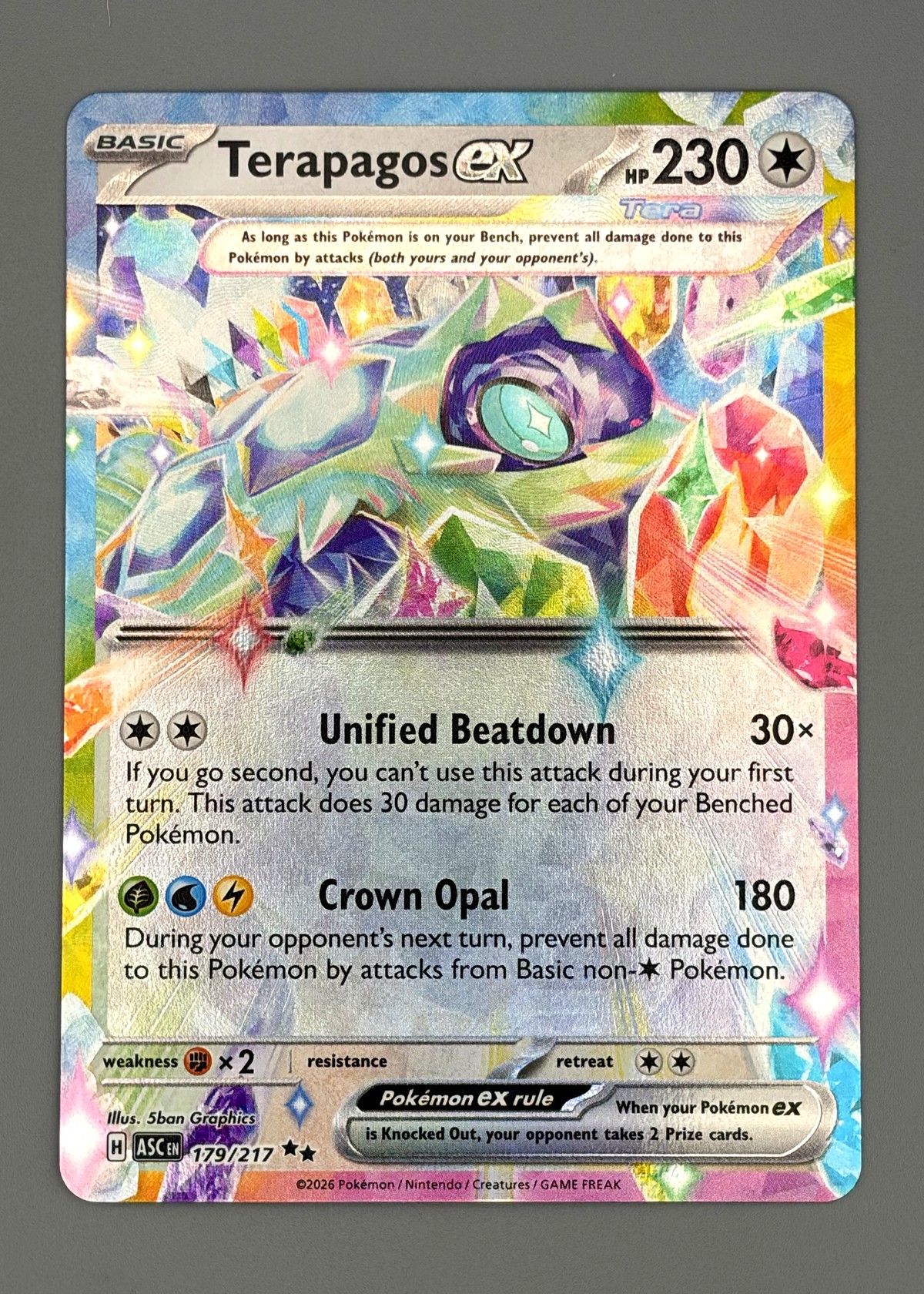 Terapagos ex 128/142(Scarlet & Violet) - Ultra Rare Full Art, front