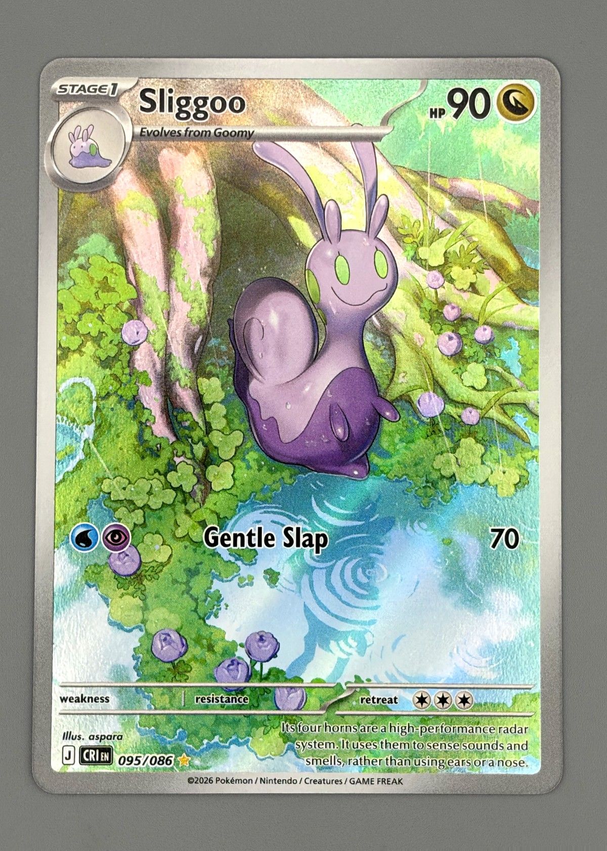 Sliggoo 095/086 (Scarlet & Violet) - Holo Rare, front