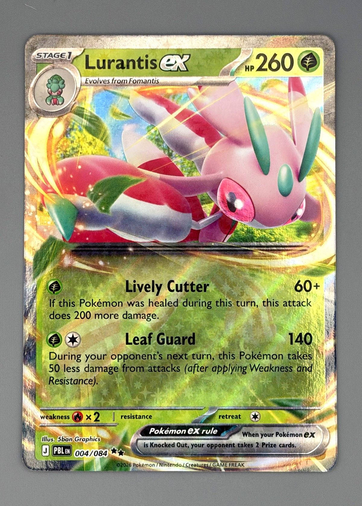 Lurantis ex 004/084 (Pokémon TCG) - Ultra Rare, front