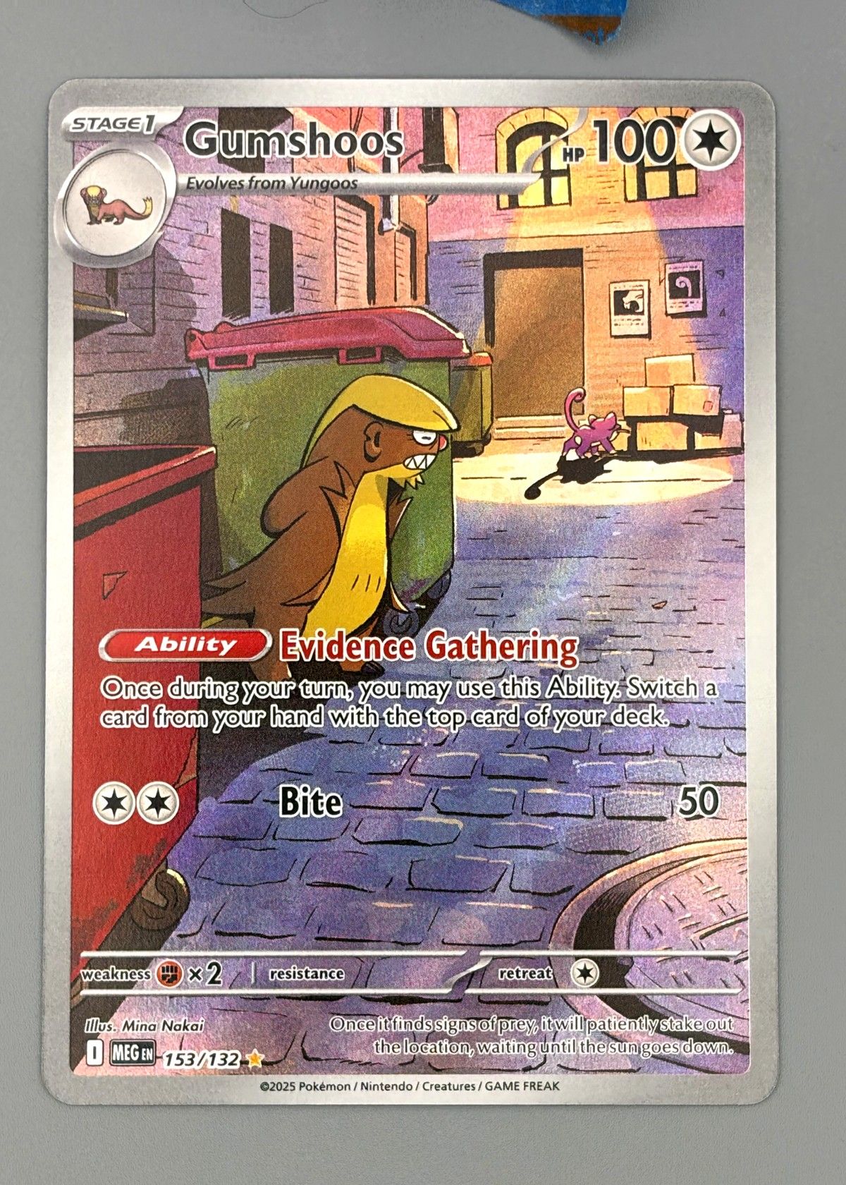 Gumshoos 153/132 (Scarlet & Violet) - Illustration Rare, front
