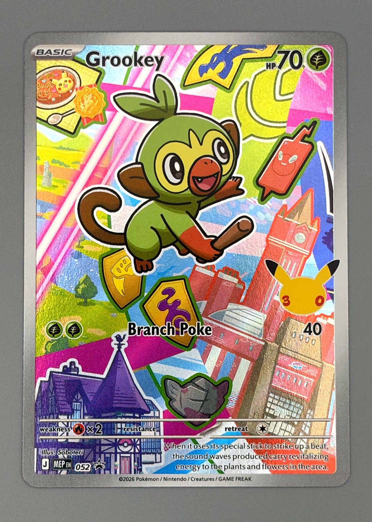 Grookey 052/264 (Scarlet & Violet) - Basic Pokémon, front