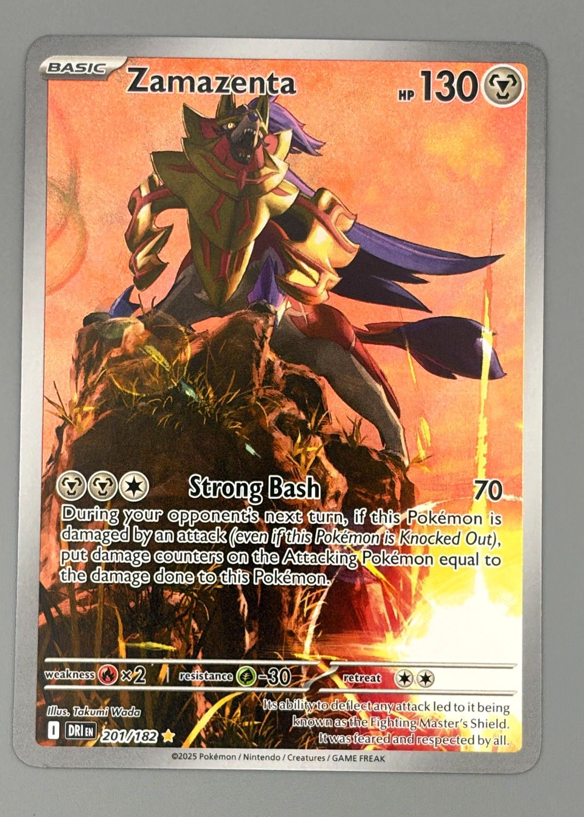 Zamazenta 201/182 (Sword & Shield) - Illustration Rare, front