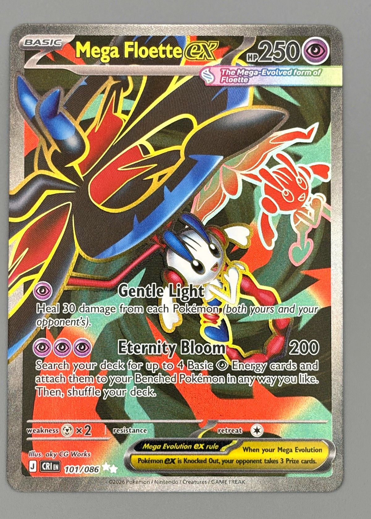 Mega Floette EX 101/086 (Scarlet & Violet era) - Ultra Rare, front
