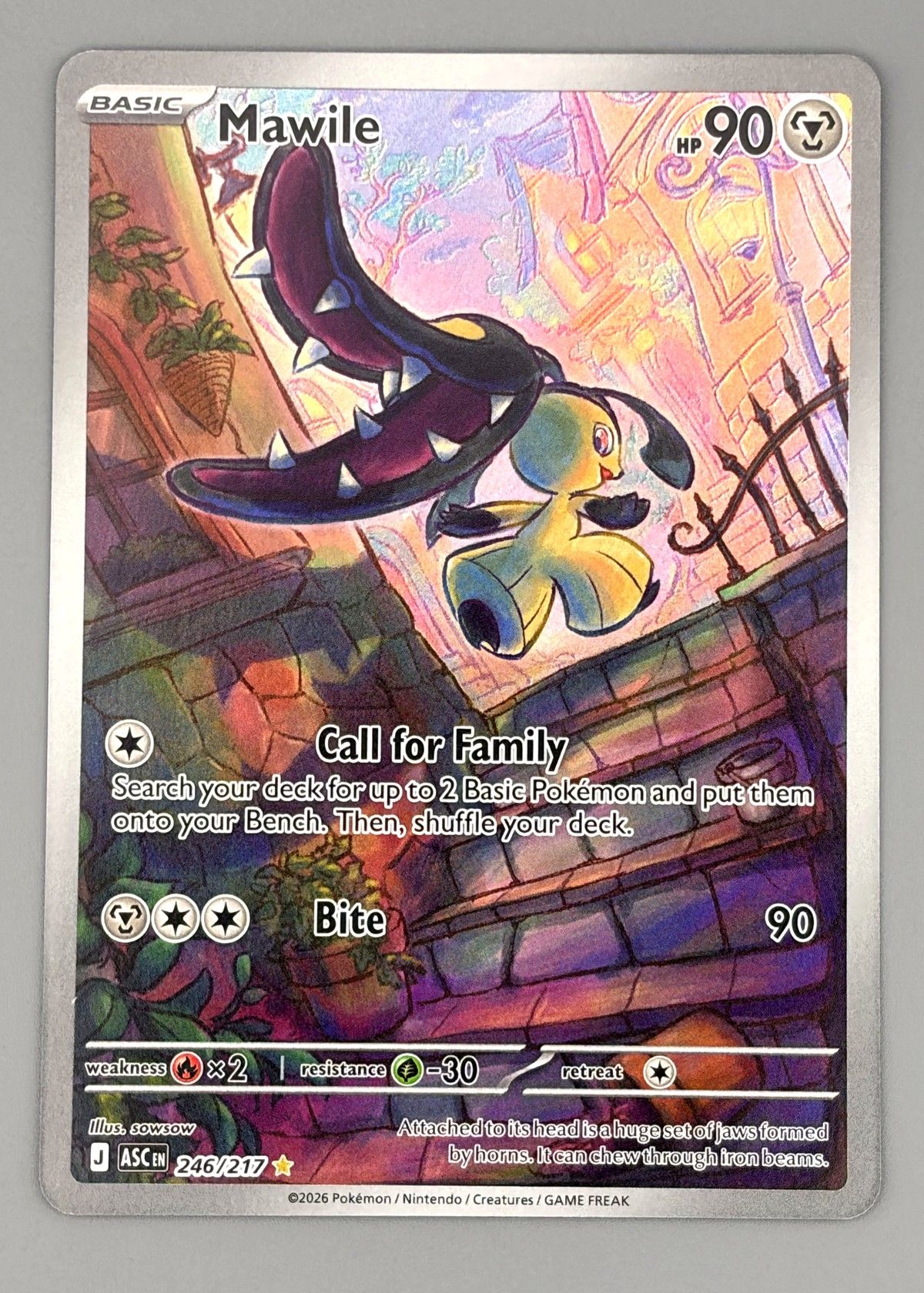 Mawile 246/217 (Scarlet & Violet) - Illustration Rare, front