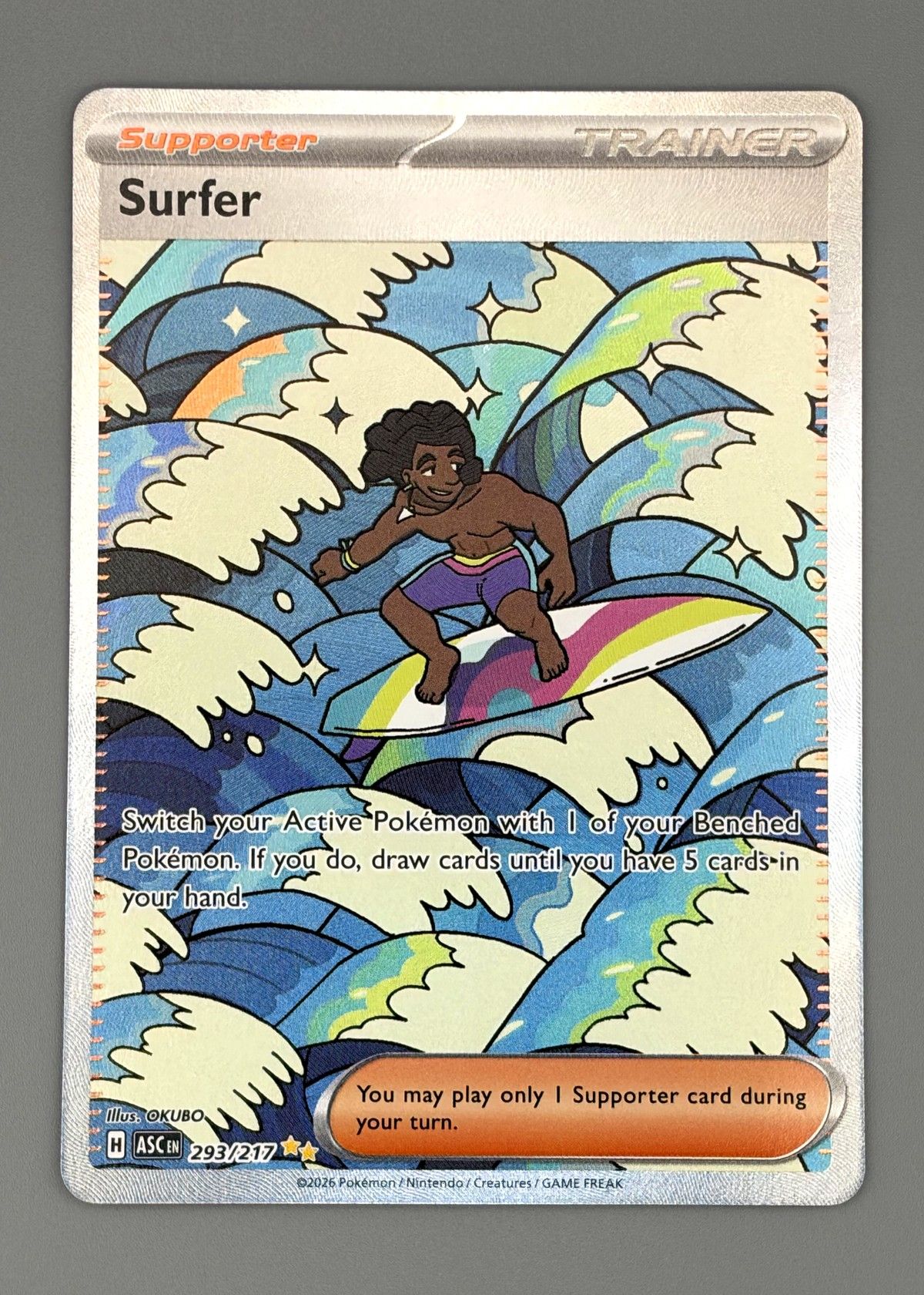 Surfer 293/217 (Scarlet & Violet) - Supporter, front