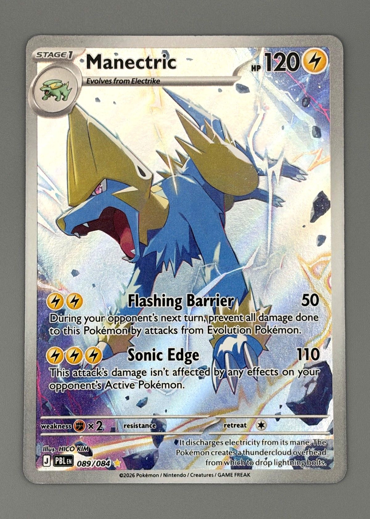 Manectric 089/084 (Scarlet & Violet) - Ultra Rare Full Art, front