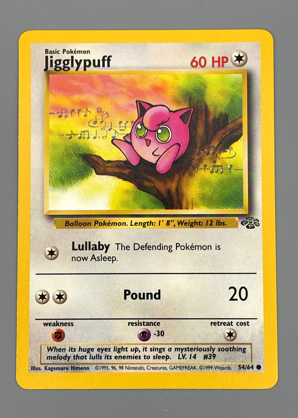 Jigglypuff 54/64 (Base Set) - Common, front