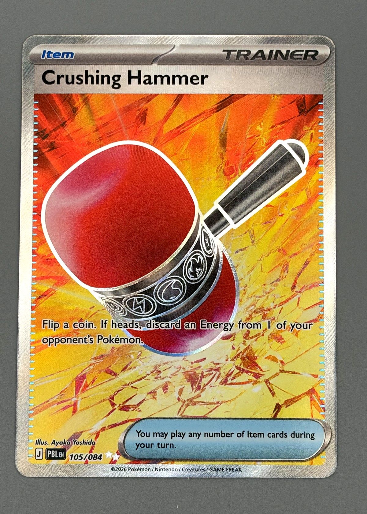 Crushing Hammer 105/084 (Pokémon TCG) - Trainer Item, front