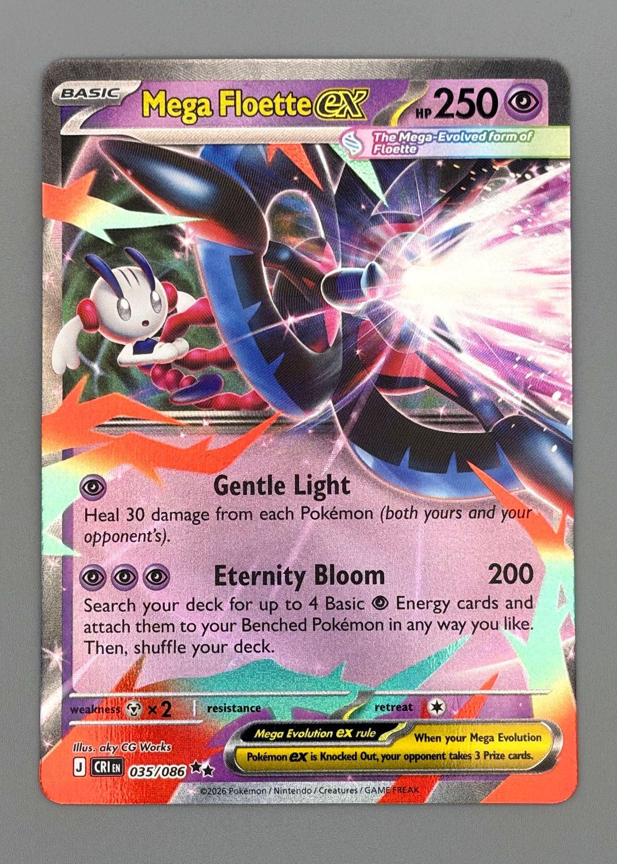 Mega Floette ex 035/086 (Scarlet & Violet) - Ultra Rare, front