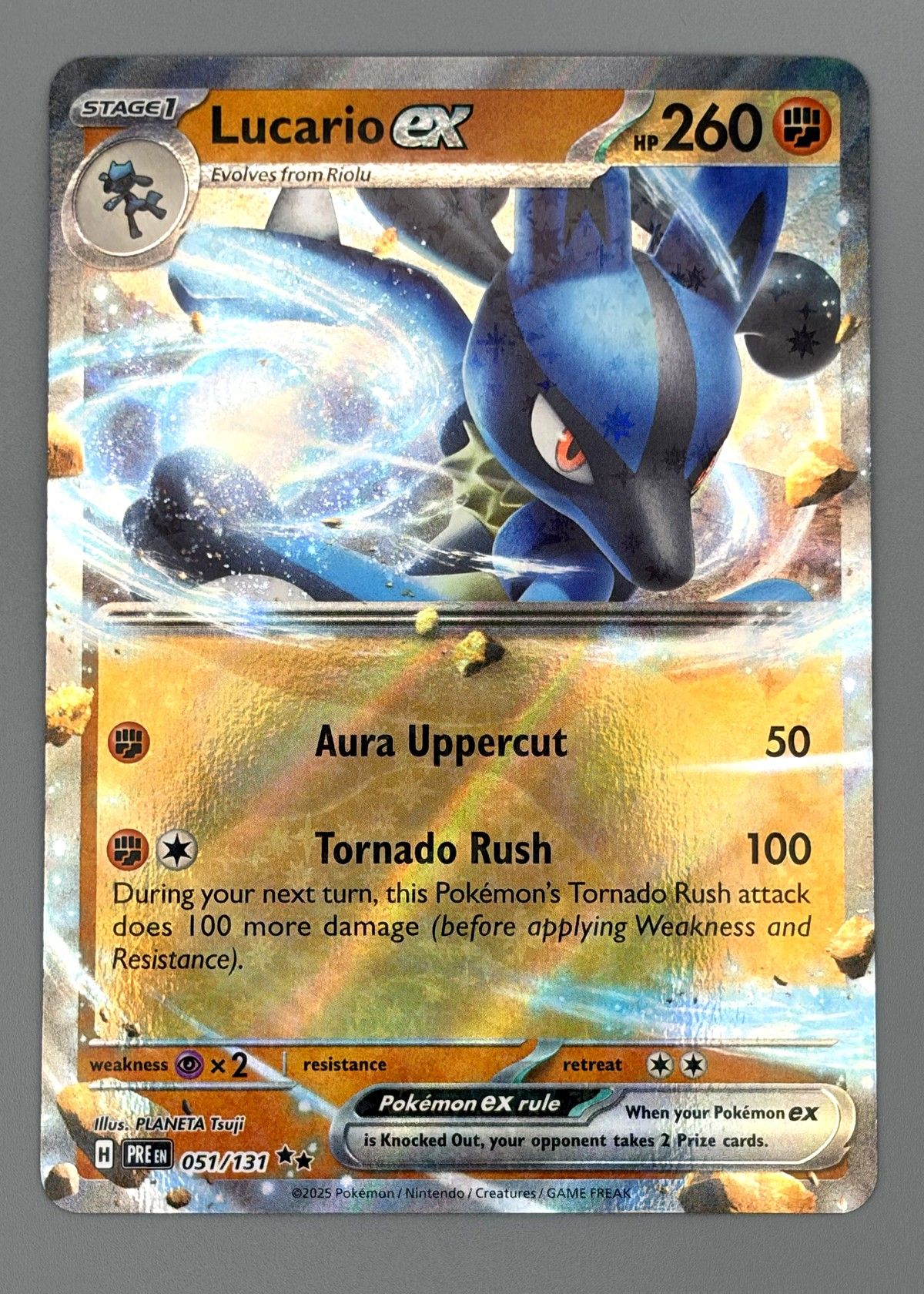 Lucario ex 051/131 (Scarlet & Violet) - Ultra Rare, front