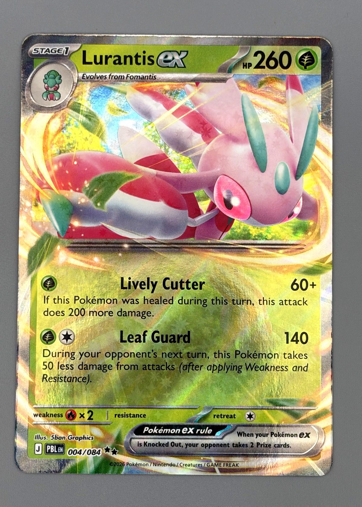 Lurantis ex 004/084 (Pokémon TCG) - Ultra Rare, front