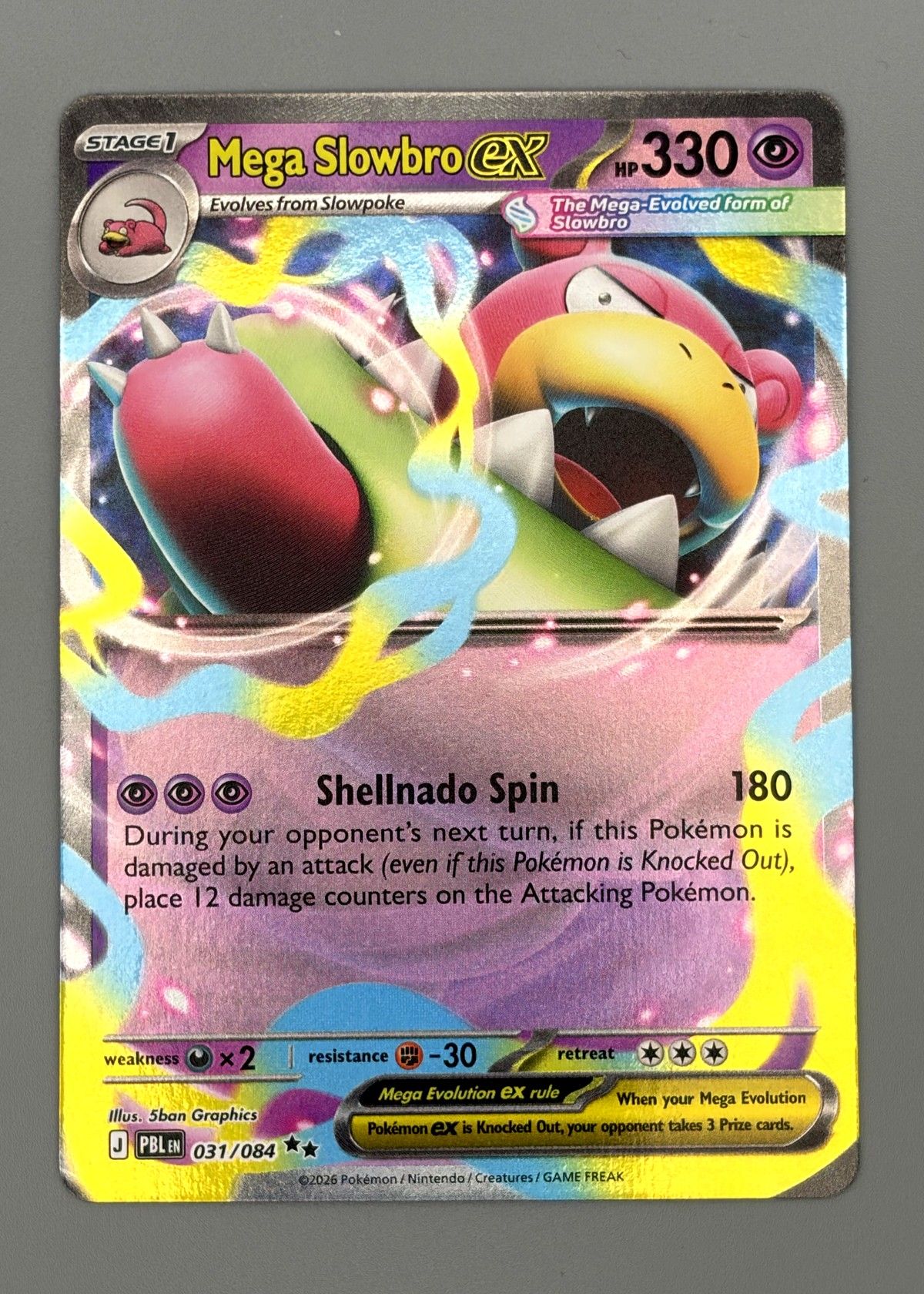 Mega Slowbro EX 031/084 (Scarlet & Violet: Paradox Rift) - Ultra Rare EX, front