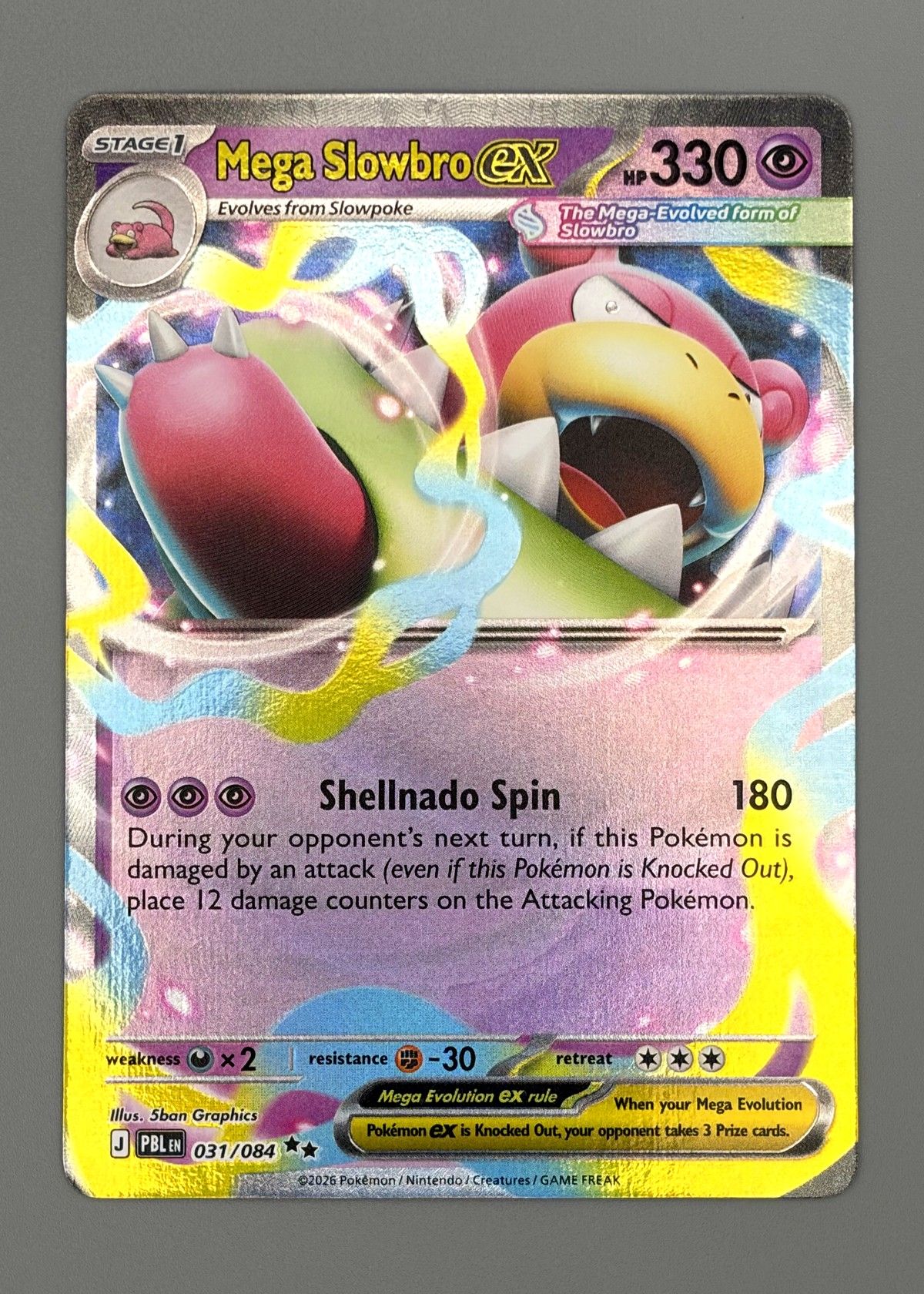 Mega Slowbro EX 031/084 (Paldea Evolved) - Ultra Rare, front