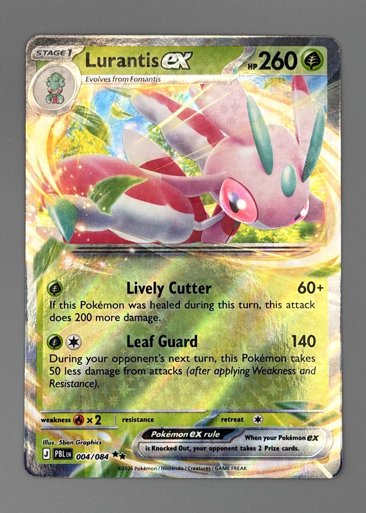Lurantis ex 004/084 (Scarlet & Violet) - Ultra Rare, front