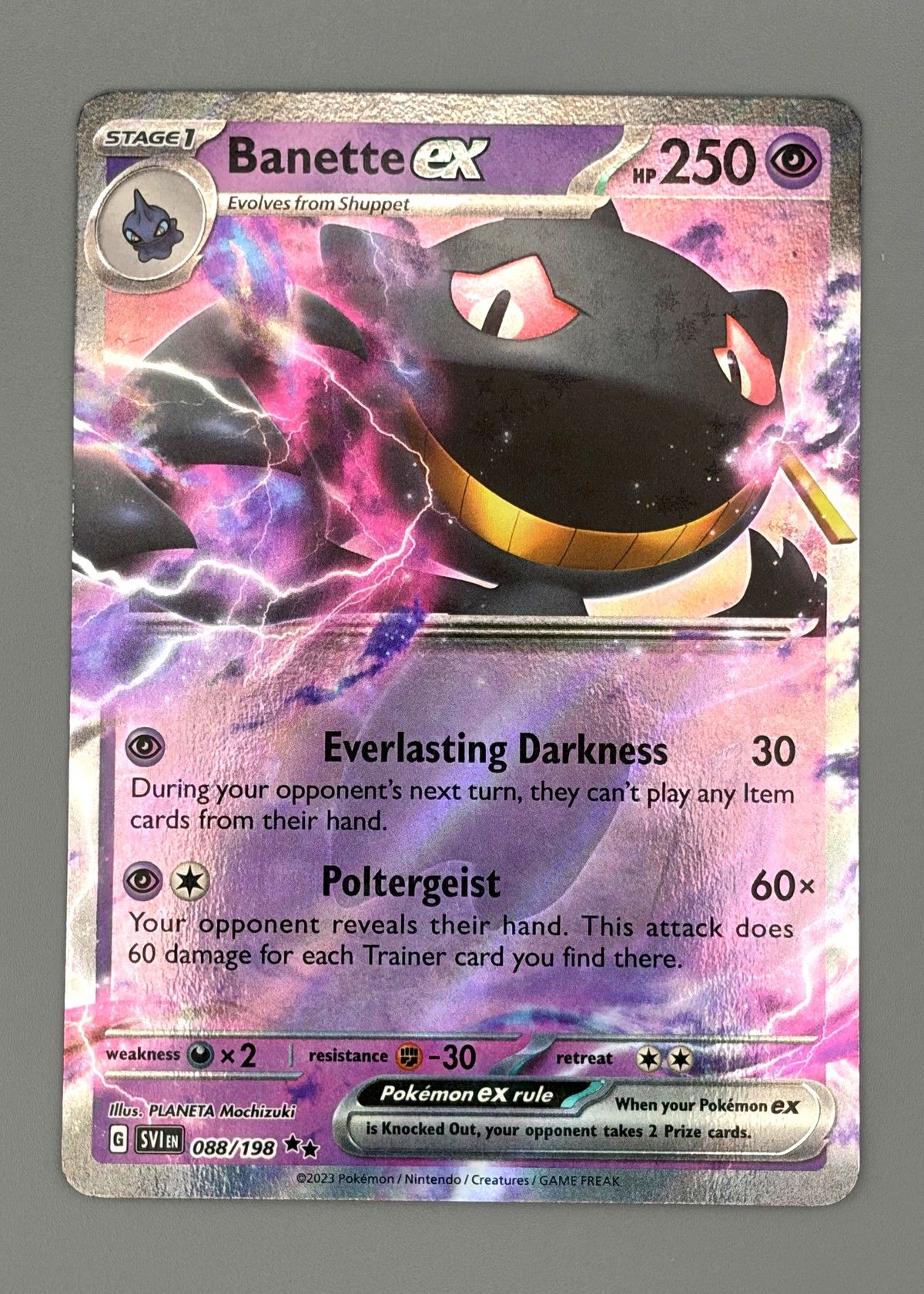 Banette ex 088/198 (Scarlet & Violet) - Ultra Rare, front