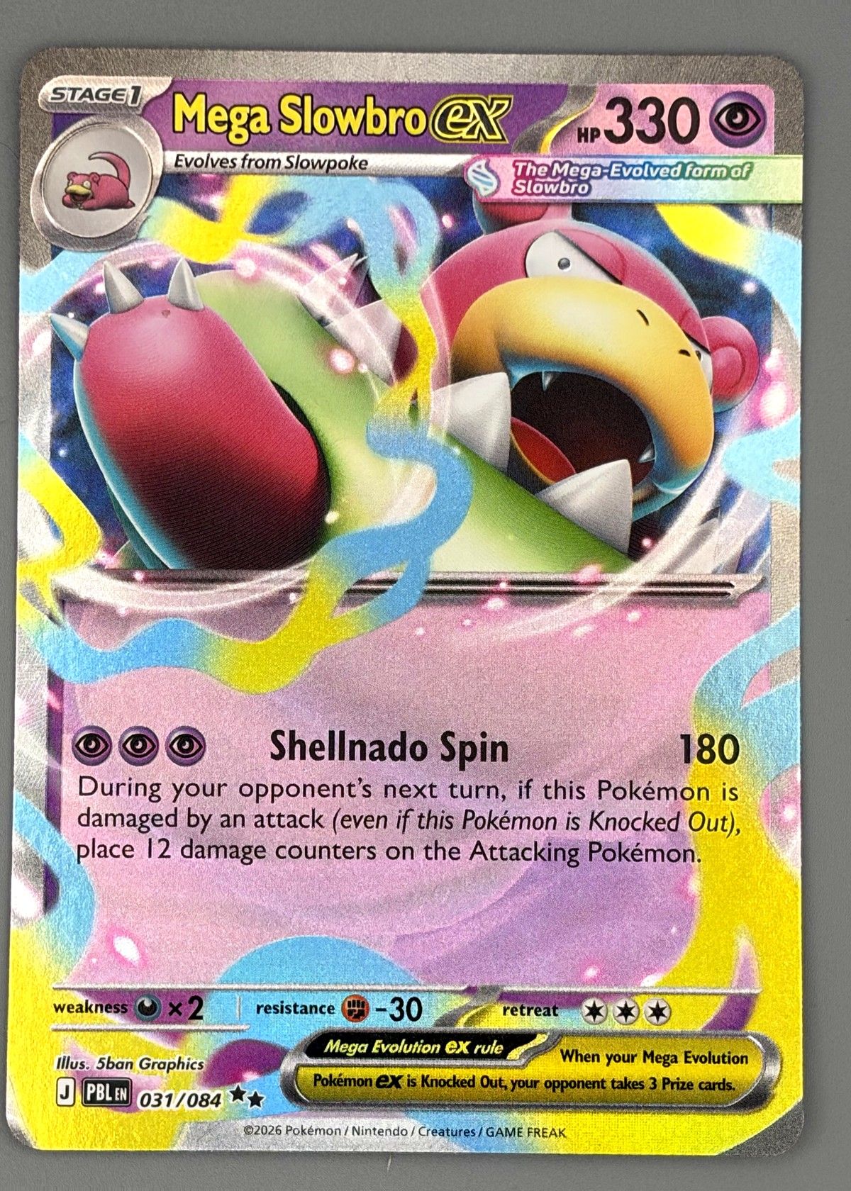 Mega Slowbro ex 031/084 (Pokémon Trading Card Game) - Ultra Rare, front