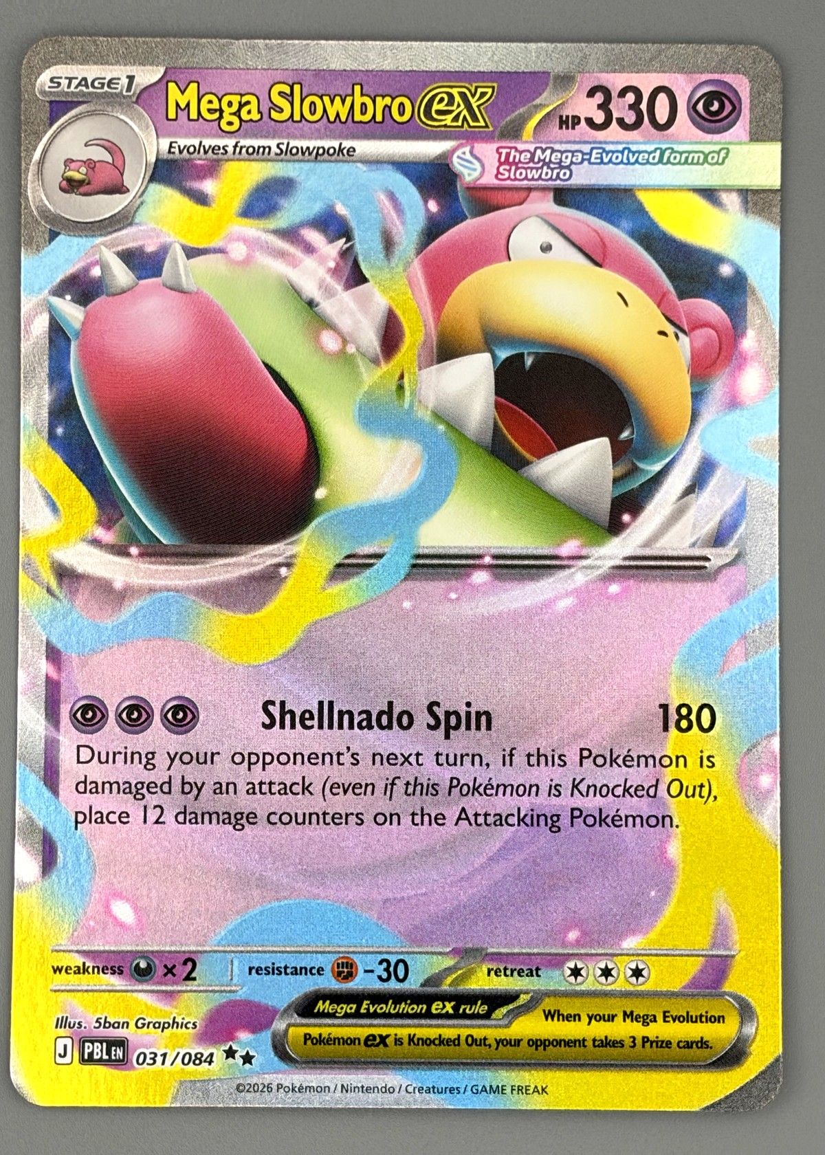 Mega Slowbro ex 031/084 (Pokémon TCG) - Ultra Rare, front