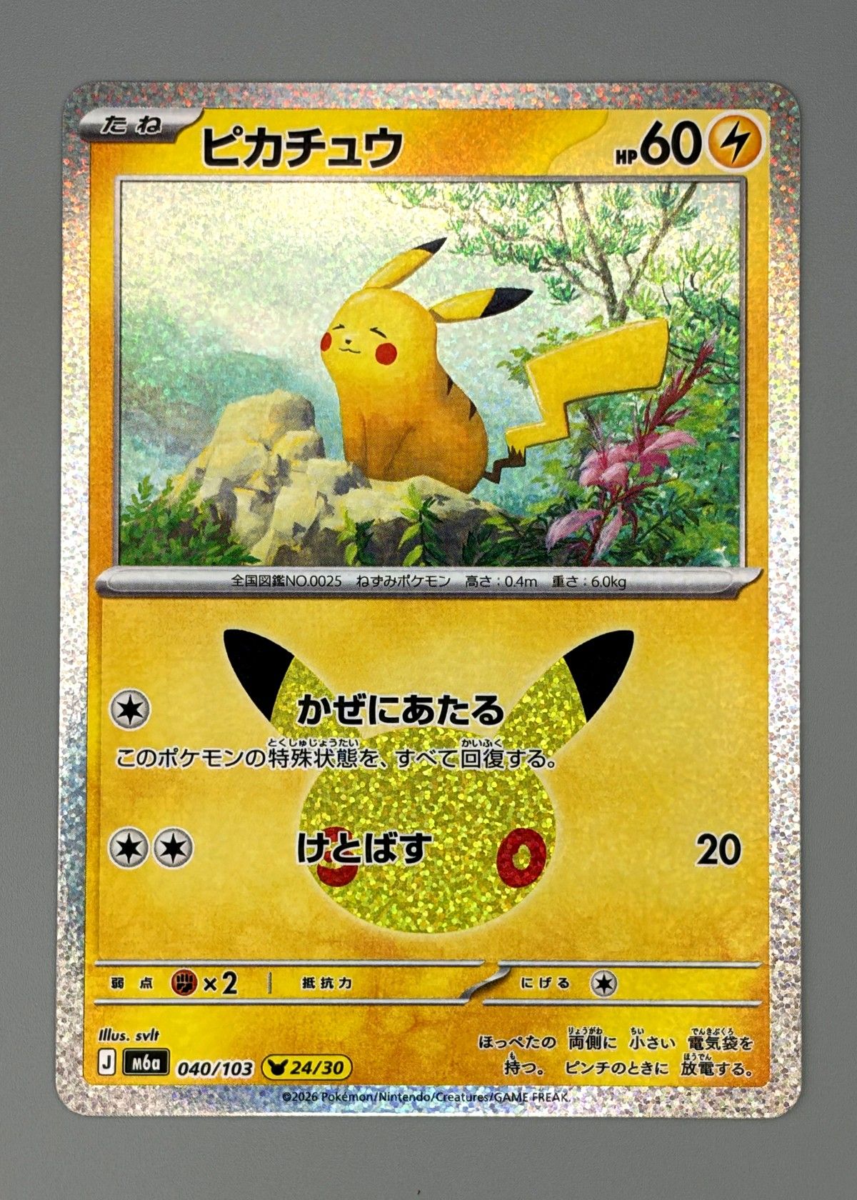 Pikachu 040/103 (Japanese M6a 30th Celebration) - None, front