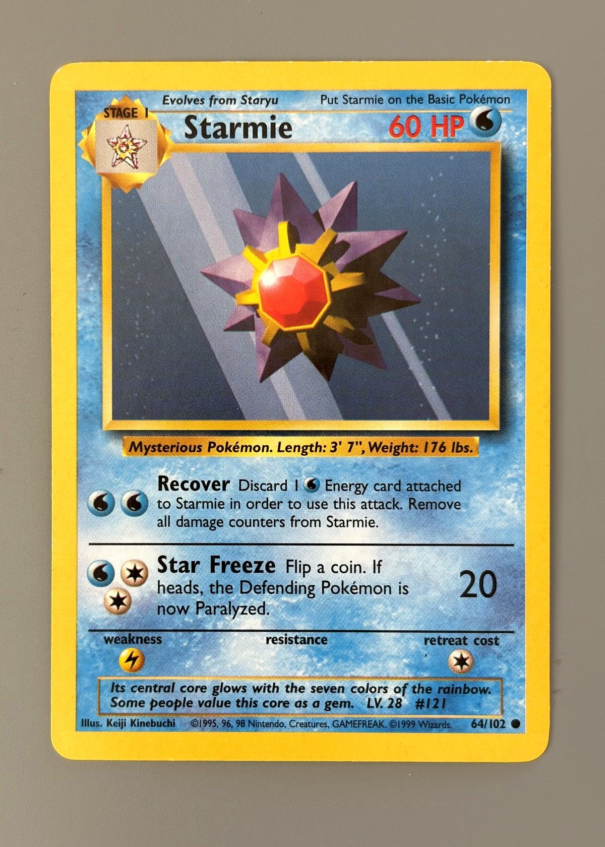 Starmie 64/102 (Base Set) - Common, front