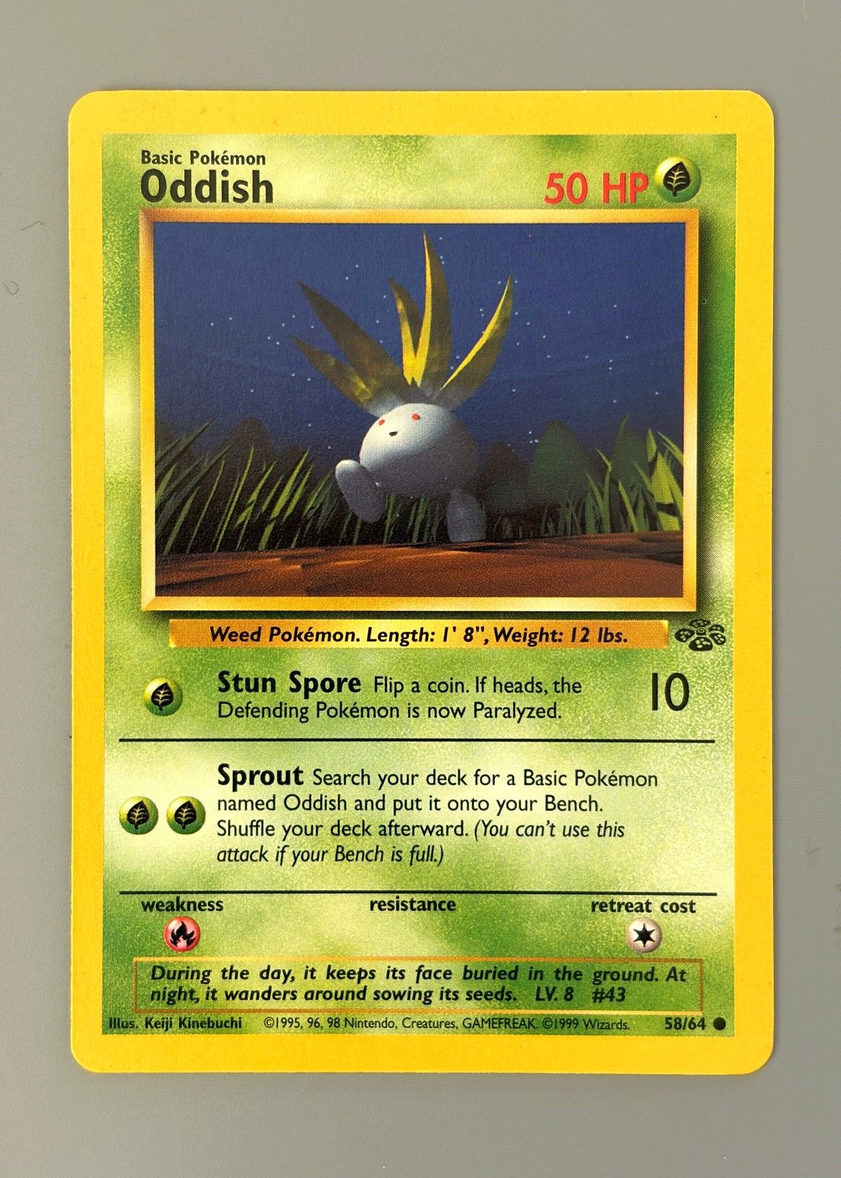 Oddish 58/64 (Jungle) - Common, front