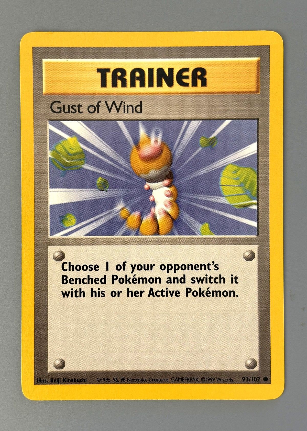 Gust of Wind 93/102 (Base Set) - Common, front