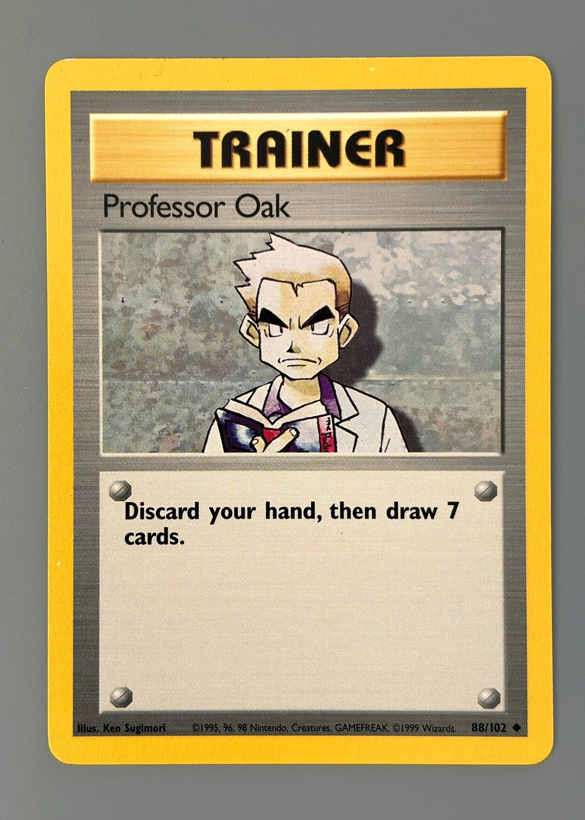 Professor Oak 88/102 (Base Set) - Uncommon, front