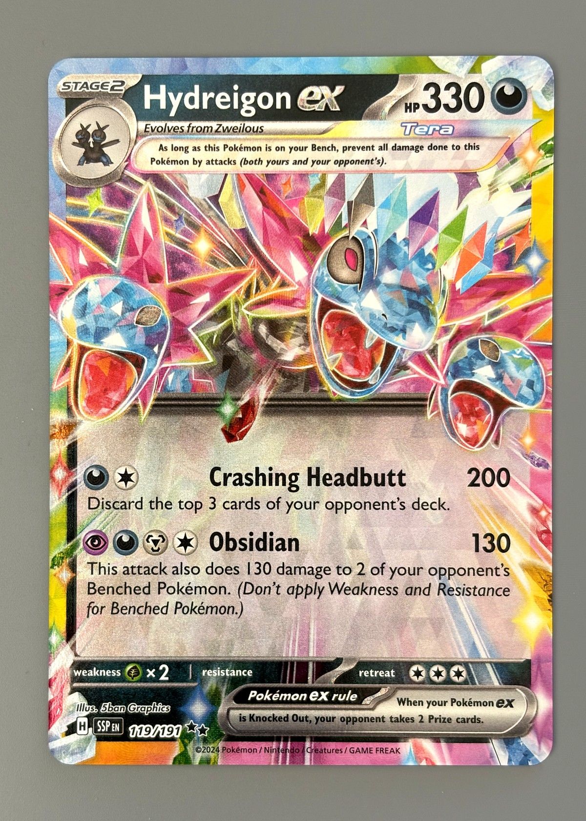 Hydreigon ex 119/191 (Surging Sparks) - Double Rare, front
