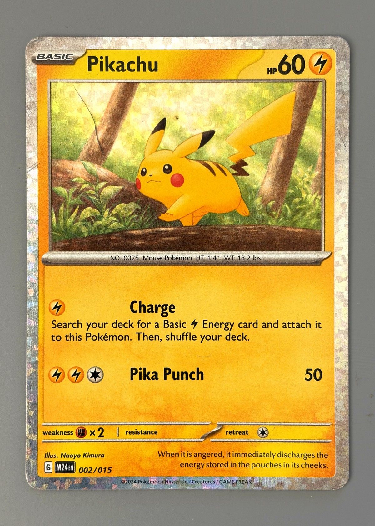Pikachu 002/015 (McDonald's Collection 2024) - None, front