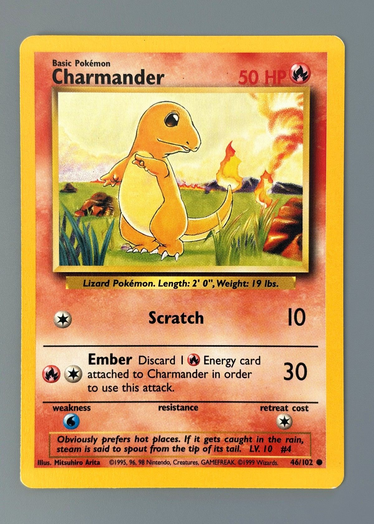 Charmander 46/102 (Base Set) - Common, front