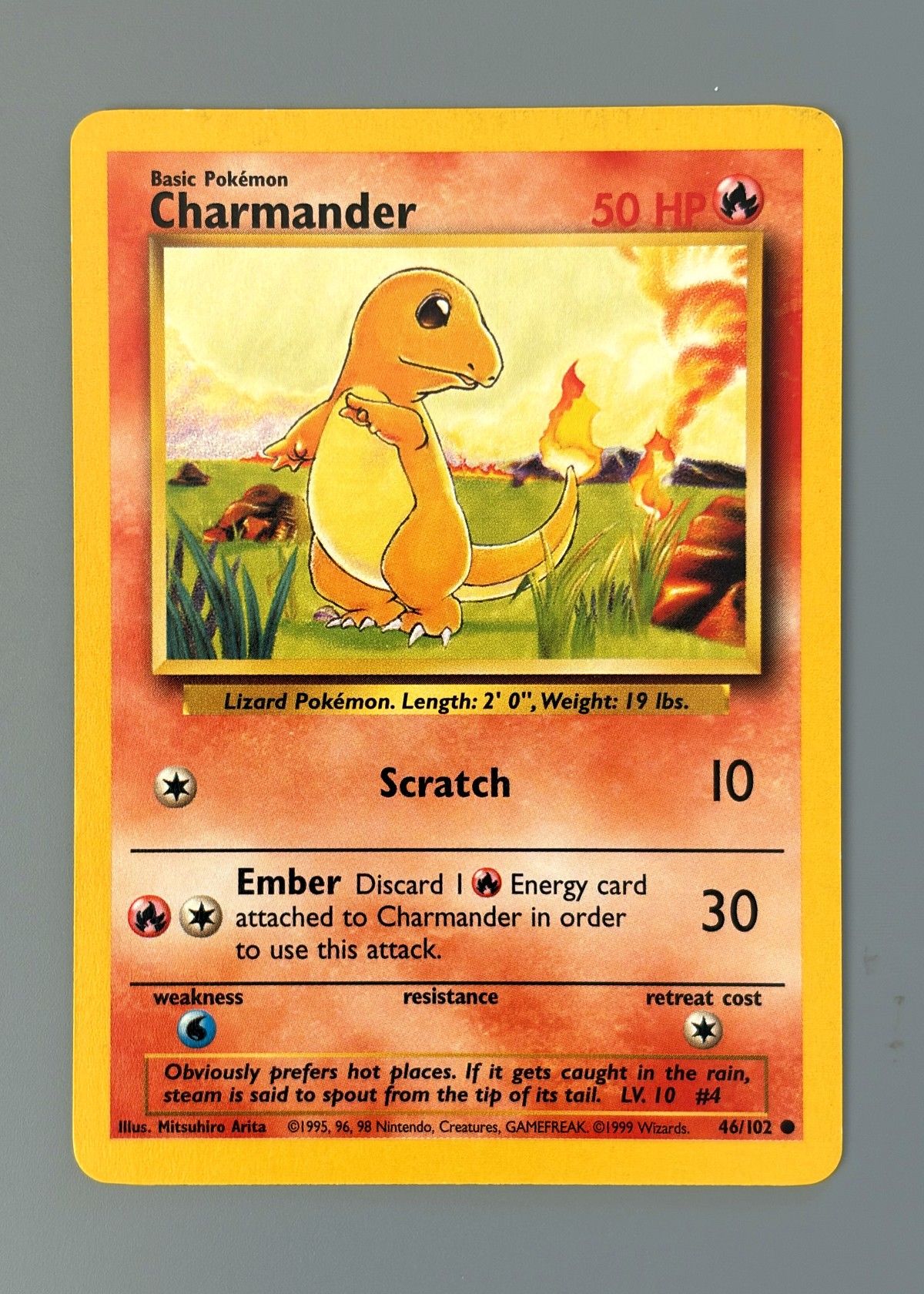 Charmander 46/102 (Base Set) - Common, front