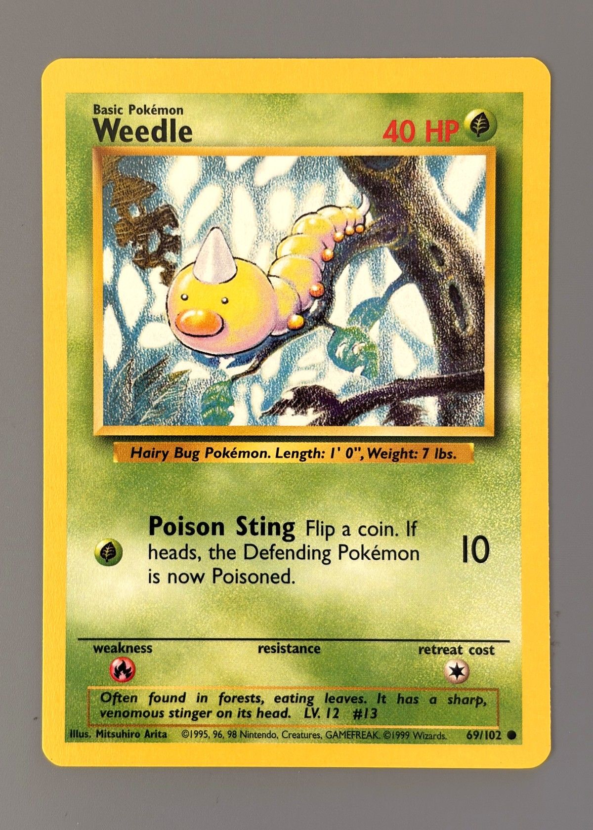 Weedle 69/102 (Base Set) - Common, front