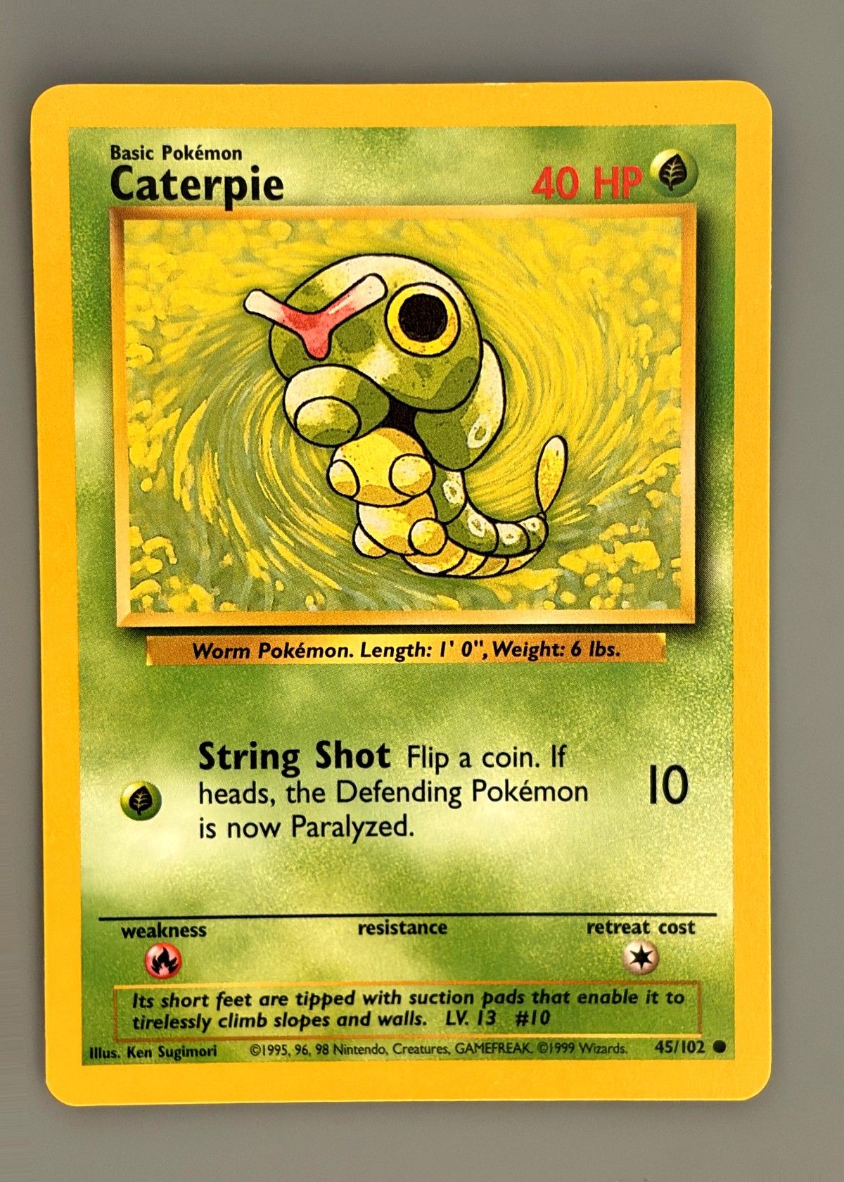 Caterpie 45/102 (Base Set) - Common, front