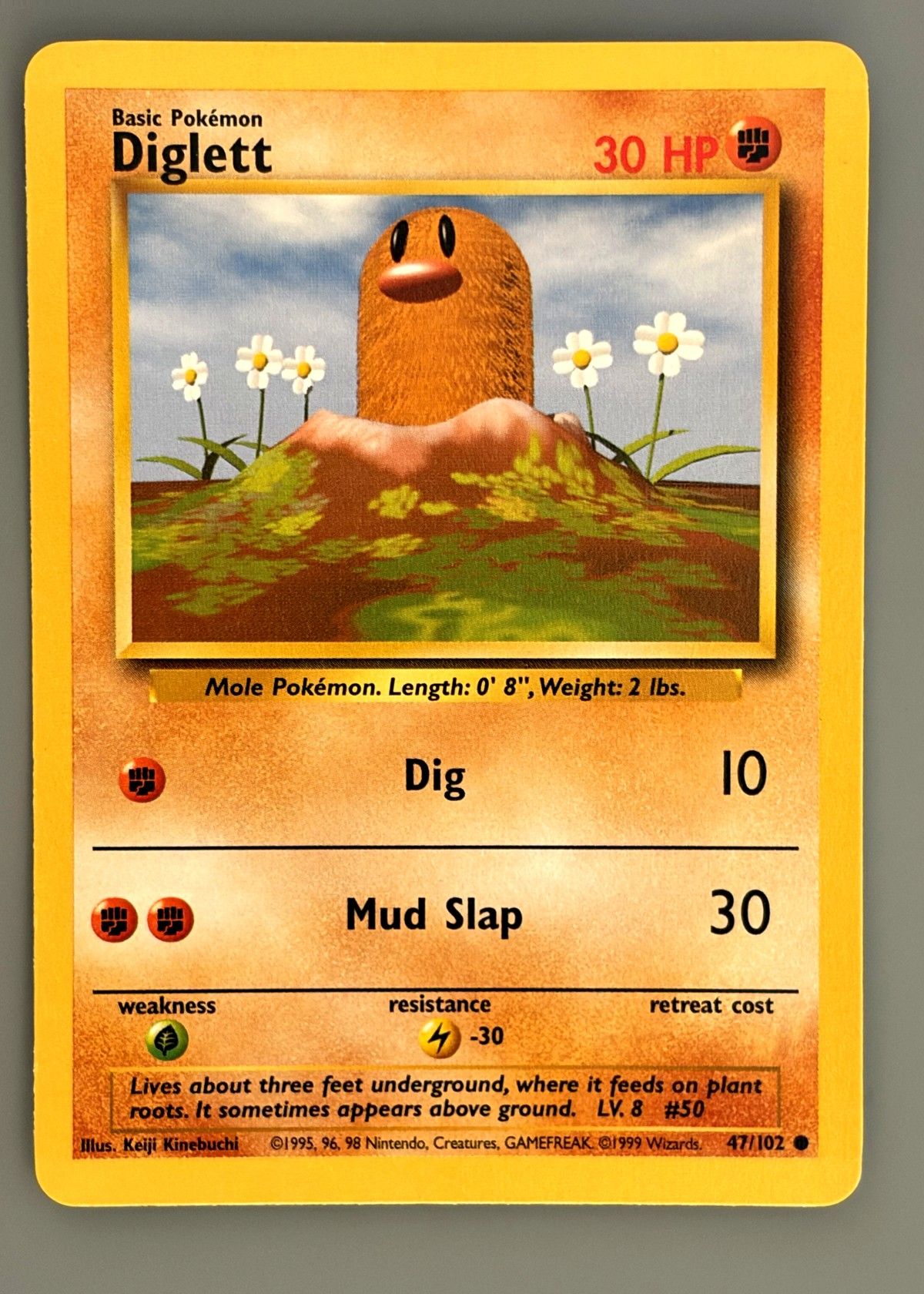 Diglett 47/102 (Base Set) - Common, front