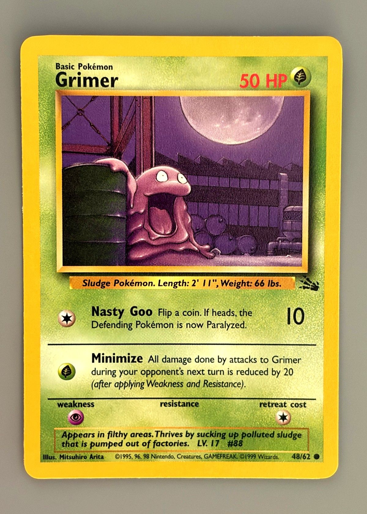Grimer 48/62 (Fossil) - Common, front