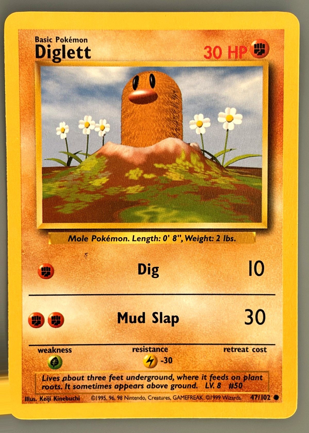 Diglett 47/102 (Base Set) - Common, front