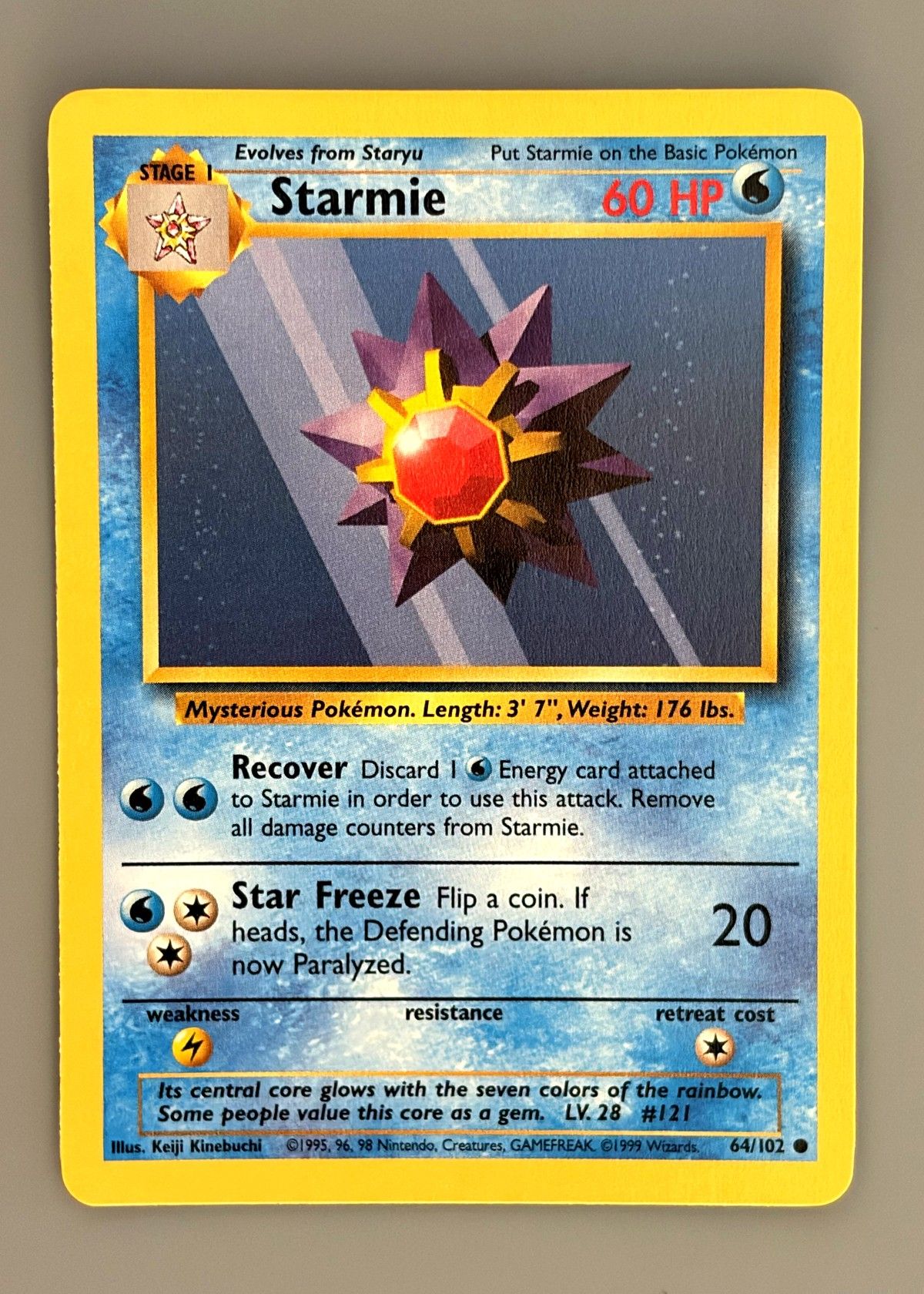 Starmie 64/102 (Base Set) - Common, front