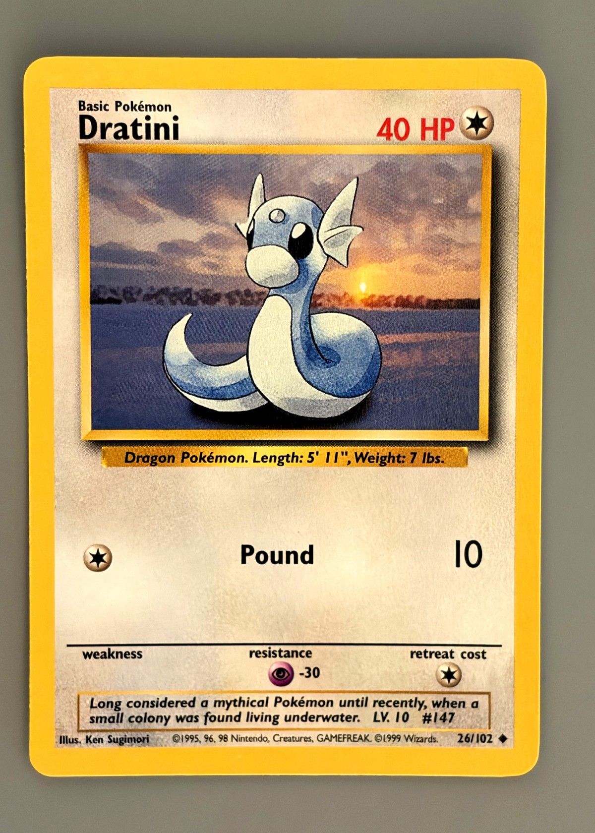 Dratini 26/102 (Base Set) - Uncommon, front