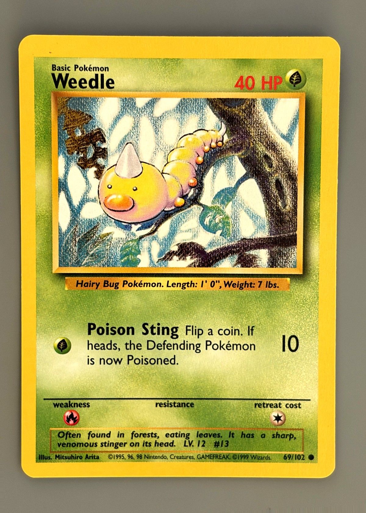 Weedle 69/102 (Base Set) - Common, front