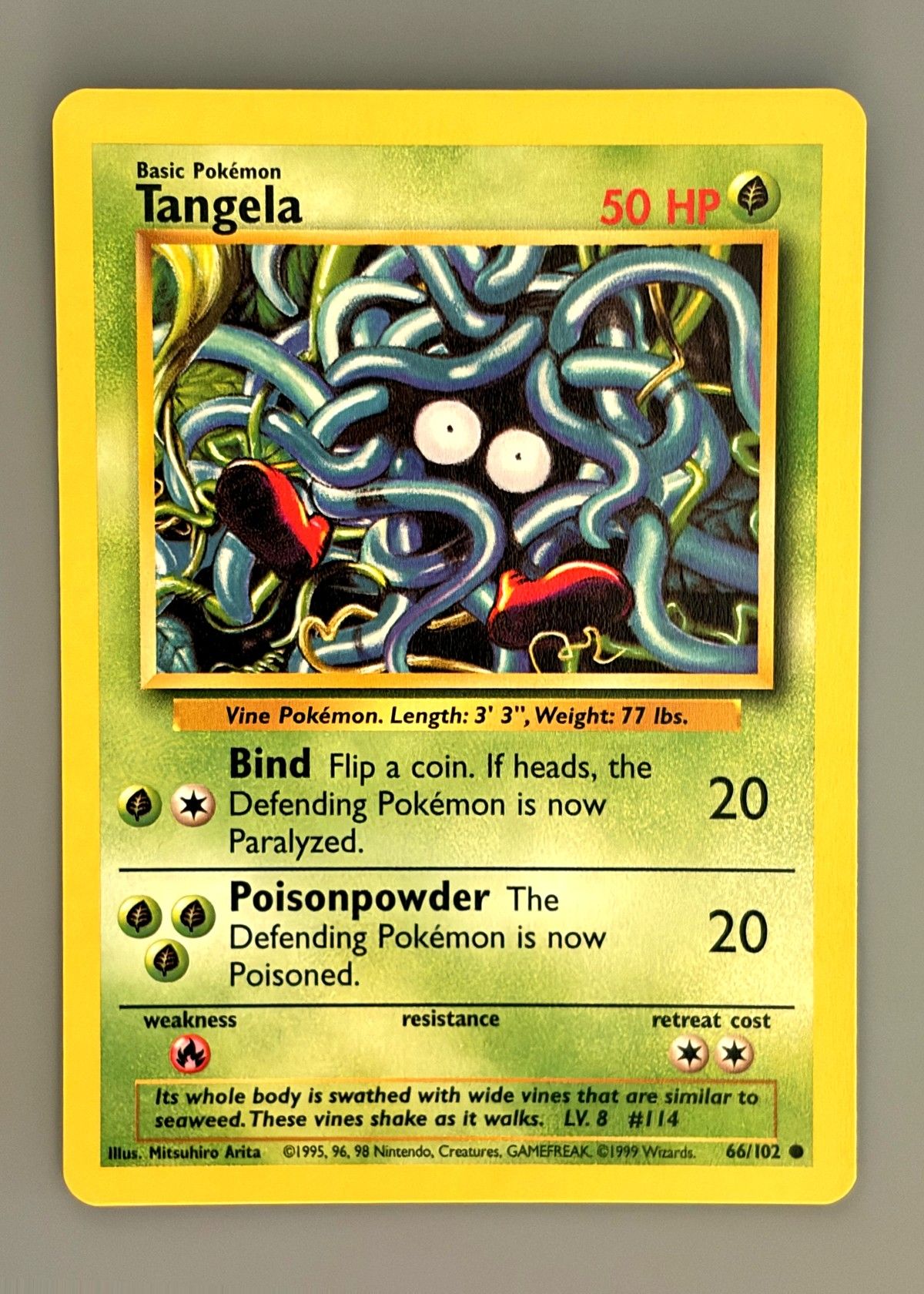Tangela 66/102 (Base Set) - Common, front
