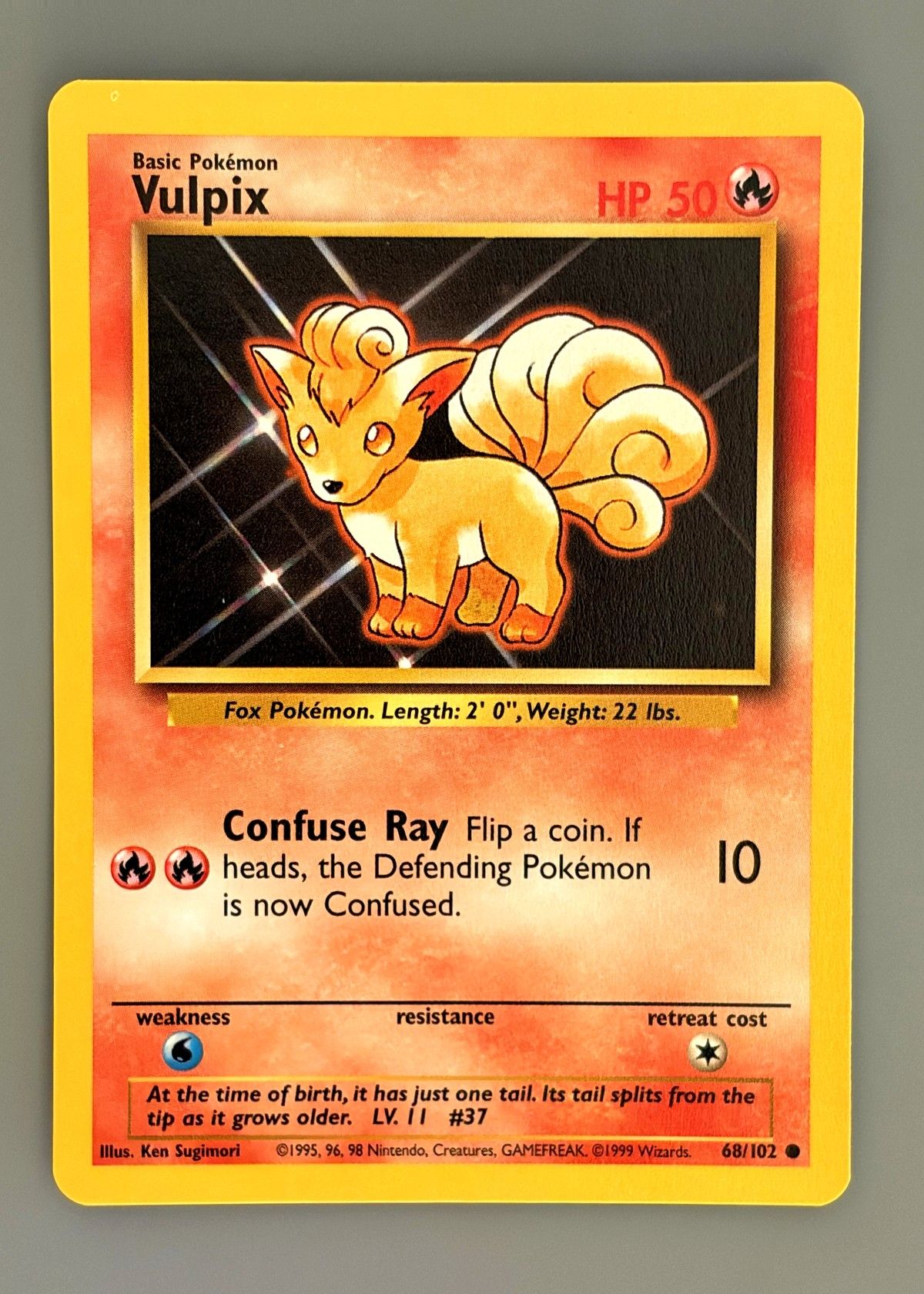 Vulpix 68/102 (Base Set) - Common, front